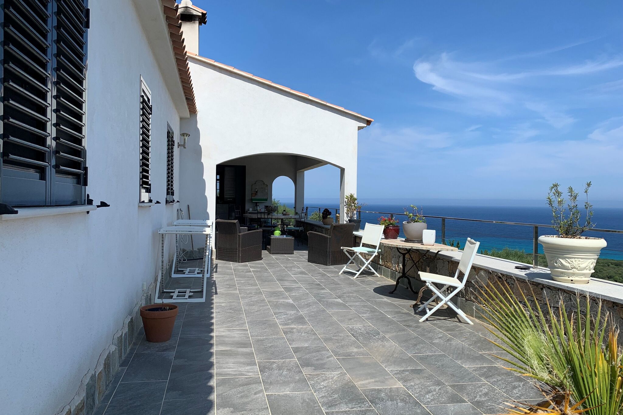 Sea-view holiday home in Corbara with private pool