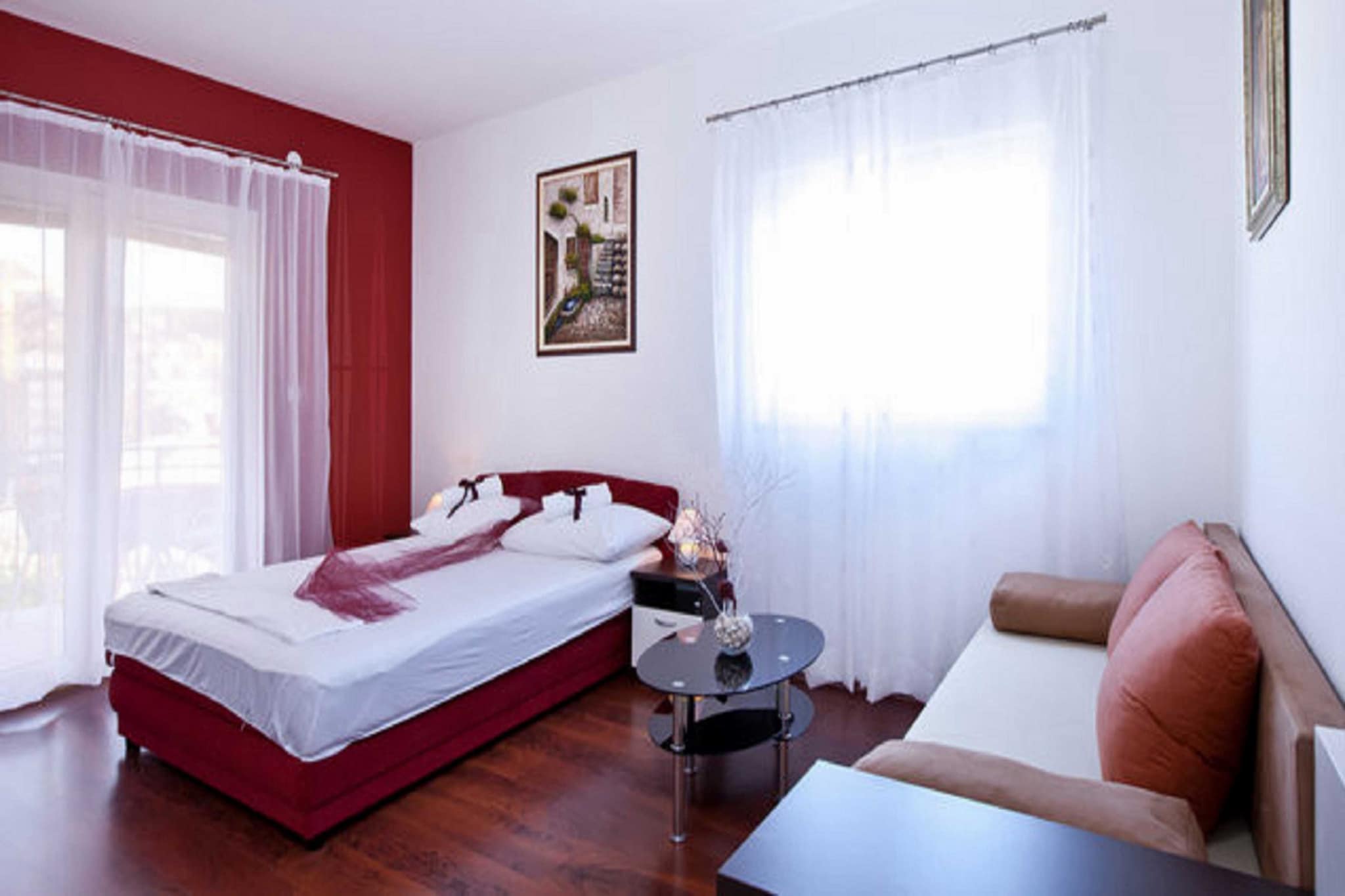 Apartments Villa Aura - Comfort Studio Apartment 8 with shared swimming pool-Slaapkamer