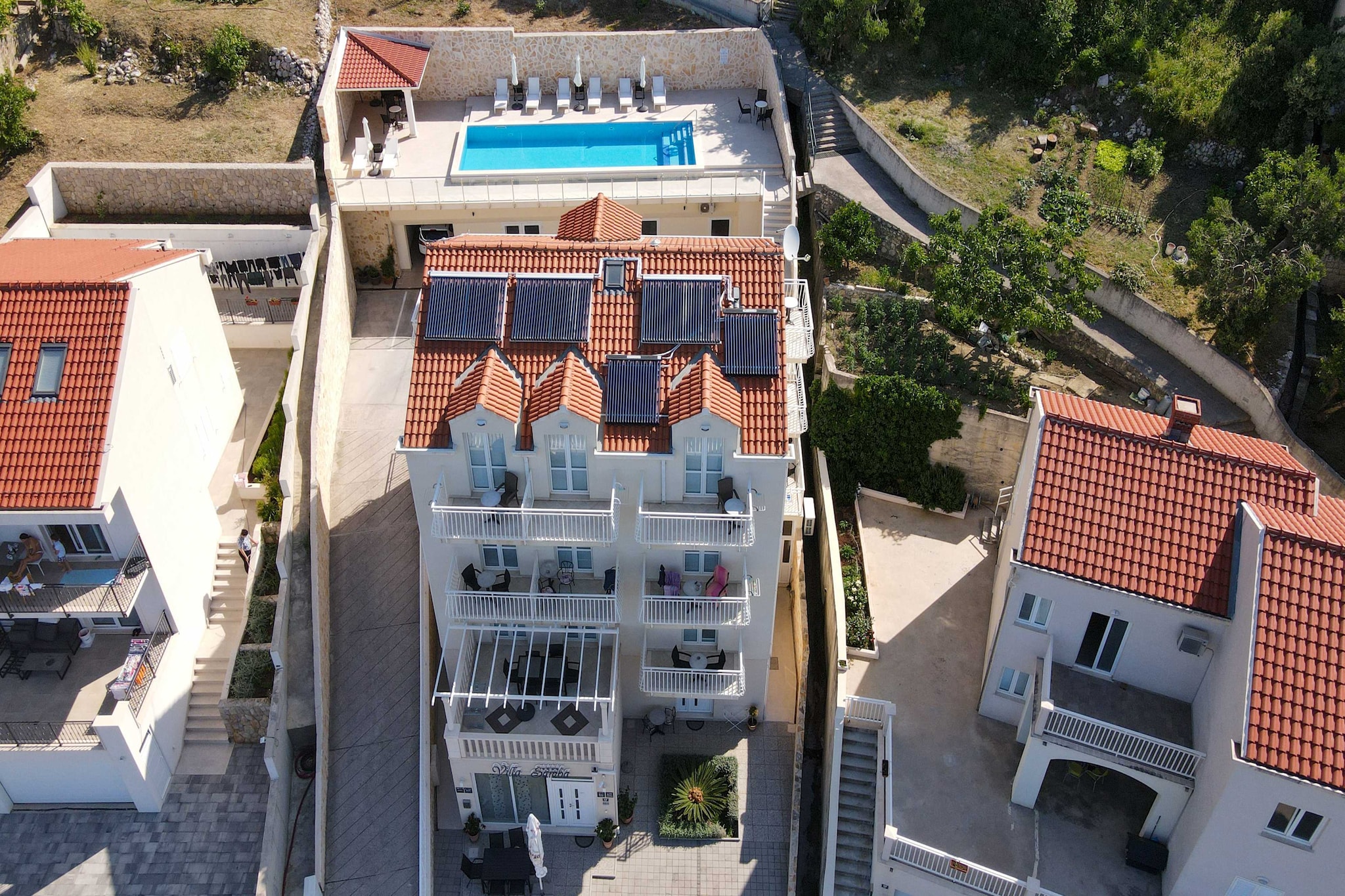 Villa Samba - Superior One-Bedroom Apartment with Balcony and Sea View - Uitzicht