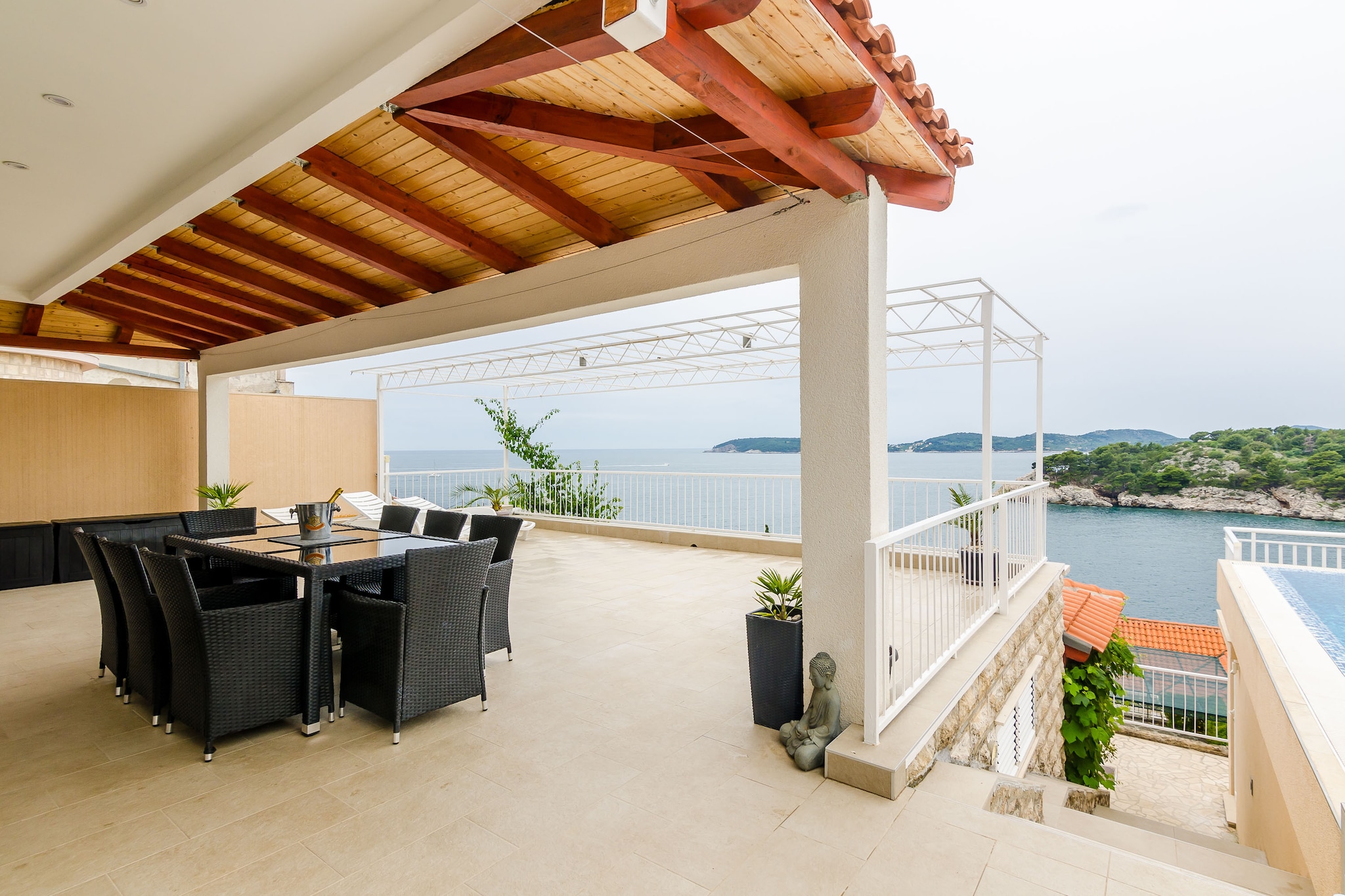 Apartment Franceska -Two-Bedroom Apartment with Terrace and Sea View-Terrasse