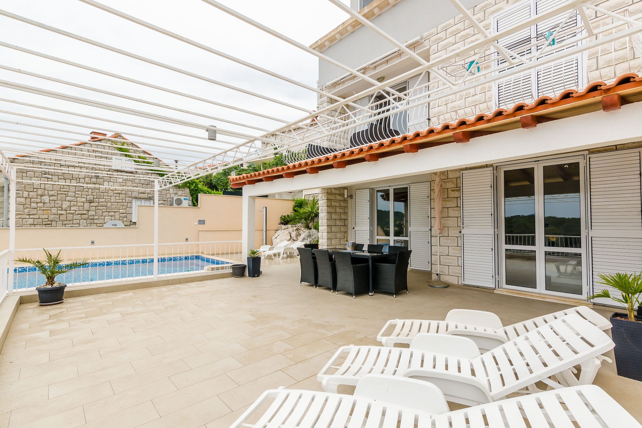 Apartment Franceska -Two-Bedroom Apartment with Terrace and Sea View-Terrasse