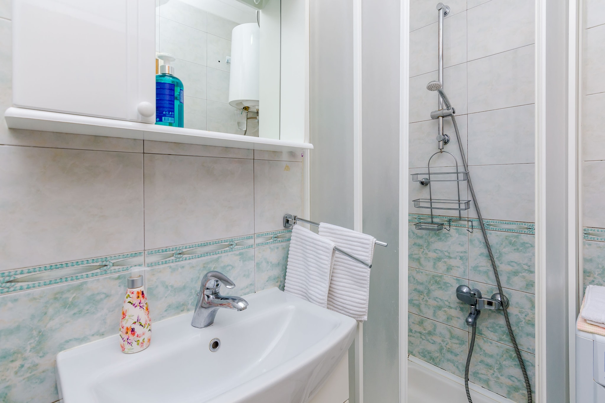 Apartments Captain - Superior One Bedroom Apartment with Terrace (3 Adults)-Badkamer