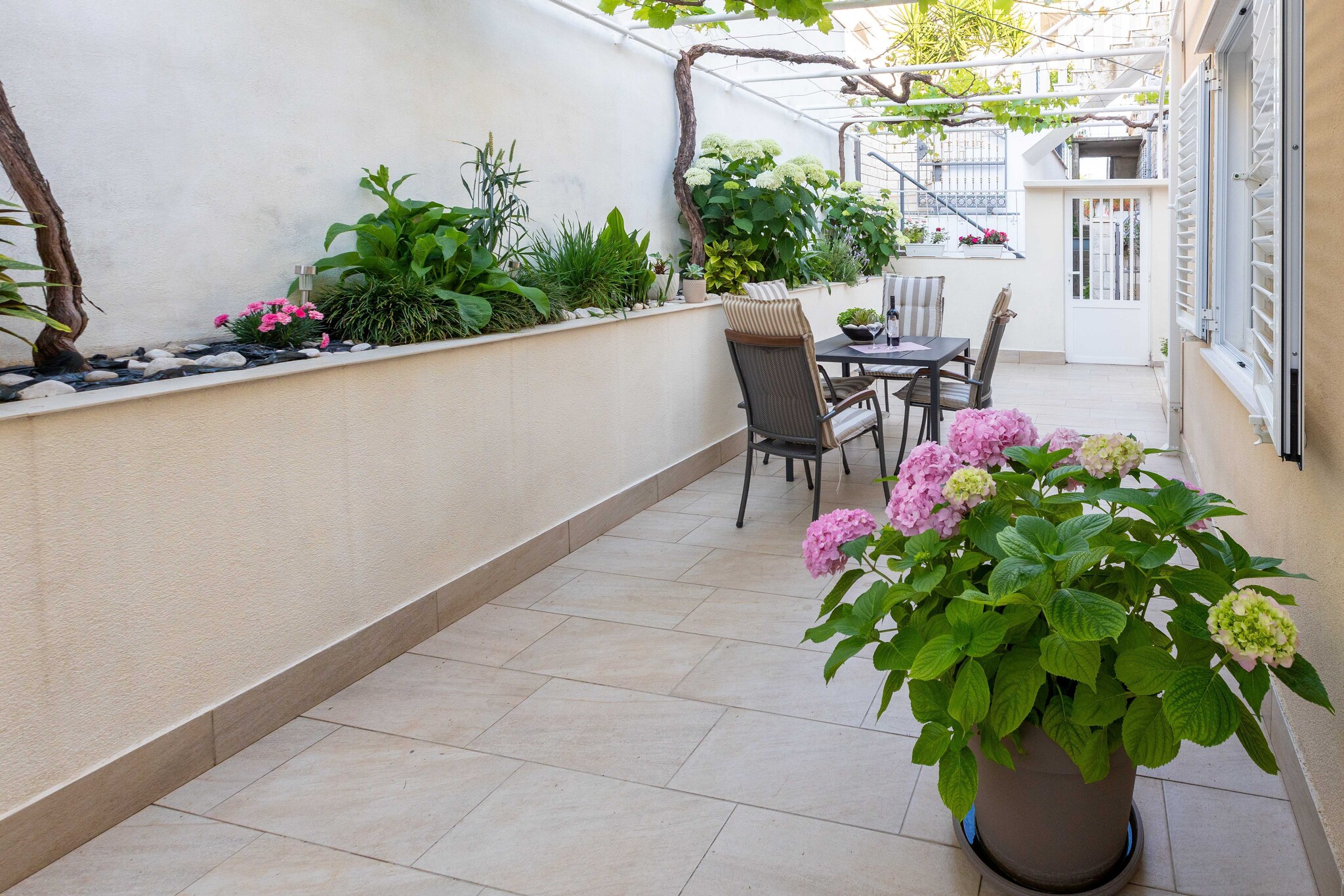Rooms Batina- Standard Double Room-2 - Terrasse