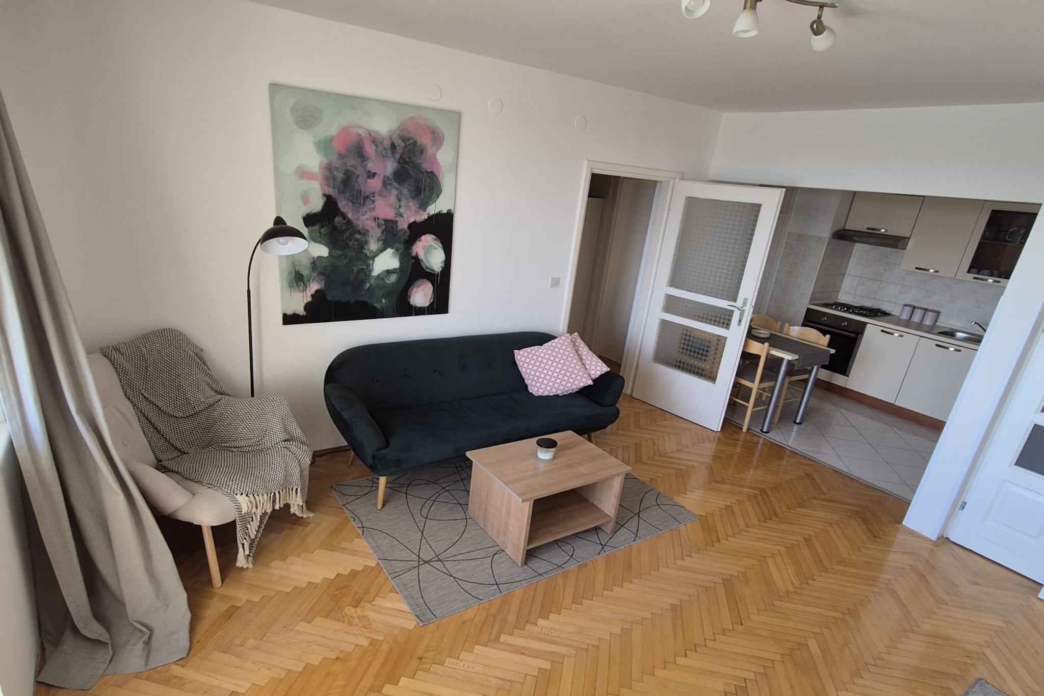 Apartment Mia is set only 500 meters from the popular Banje Beach and 700 meters from Dubrovnik’s historic center. Guest will have unlimited access to WiFi.

This two-bedroom apartment features free WiFi, air-conditioning, living room with SAT TV, and well equipped kitchen with dining area. Private bathroom comes with shower and hair dryer. It will also provide you with a lovely furnished balcony with a sea view.

The UNESCO-protected center ( approx. 700 m away) is known for its architecture and guests can explore its numerous sights, such as the City Walls, St. Blaise's Church and Stradun Promenade. There are also many picturesque cafes and restaurants that invite to relax, as well as beaches, bars and shops. 
Everything you may need can be reached in 30 minutes walk.

Dubrovnik Bus Station and Ferry Port are 3.5 km away, while Dubrovnik Airport is 18 km from the Apartment Ivanovic.