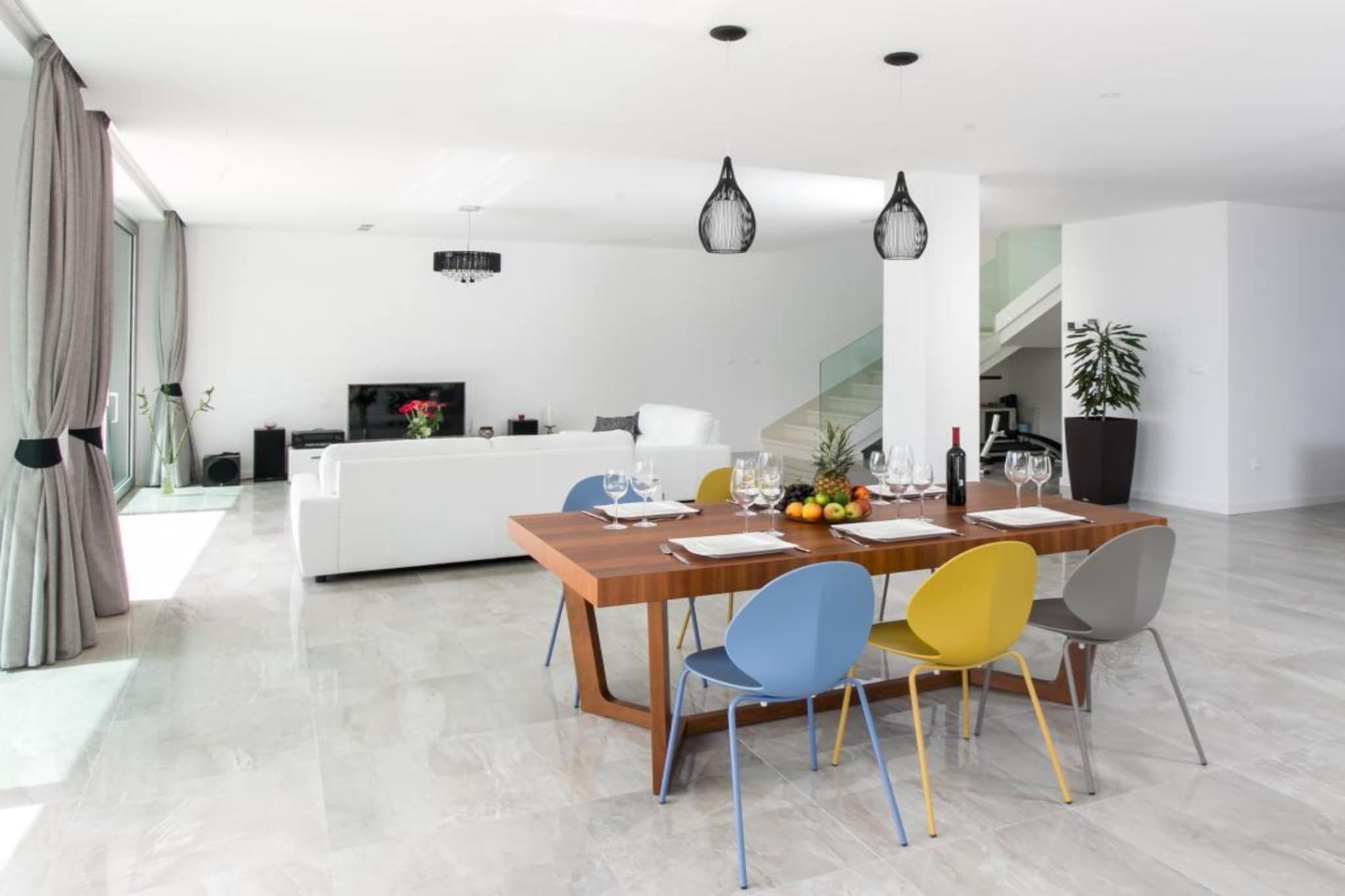 Villa Dupcic - Five-Bedroom Villa with Private Pool and Sea View-Salle à manger