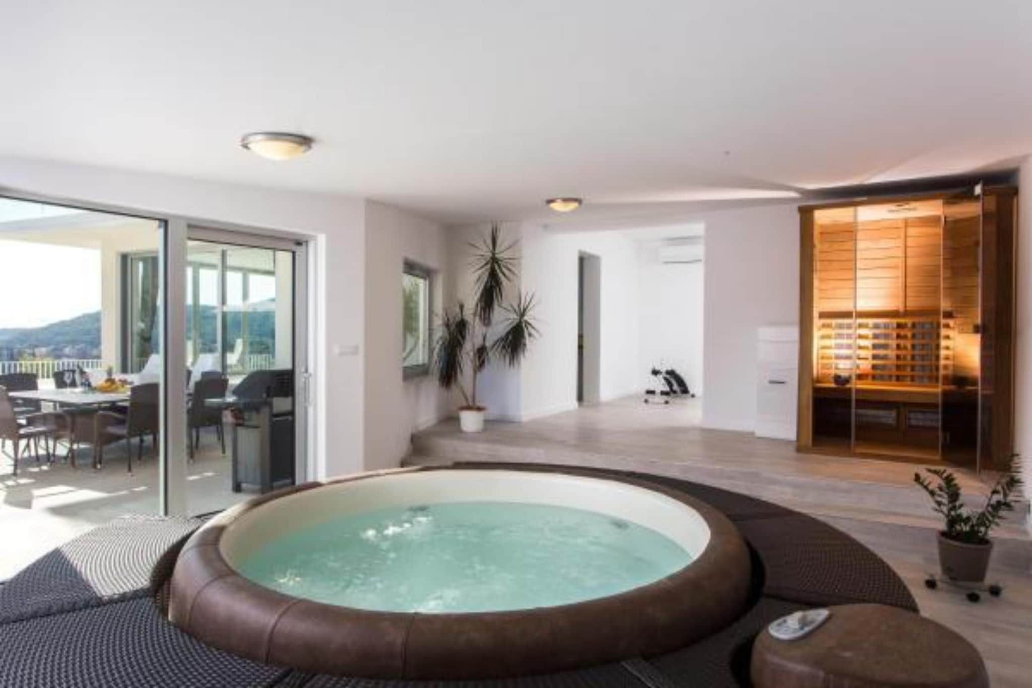 Villa Dupcic - Five-Bedroom Villa with Private Pool and Sea View-Piscine