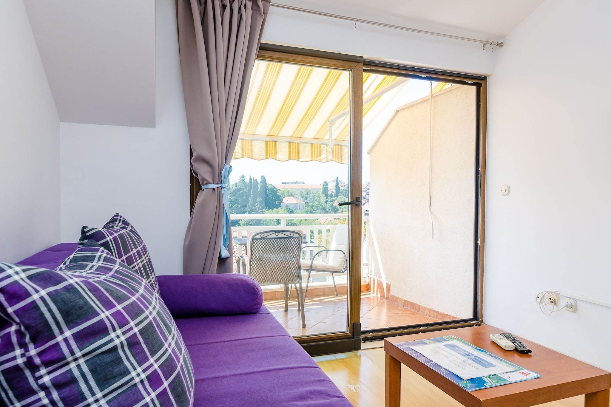 Apartments Princ Hrvoje is a self – catering accommodation located in Dubrovnik. 

The property offers four air conditioned units.

Baby cot is available upon request.

Apartments Princ Hrvoje can organised daily trips and airport transfers at a surcharge.

This studio apartment can comfortably accommodate three adults and one child up to 12 years old.
This spacious studio  features free WiFi, air conditioning and SAT TV. The studio comes with double bed, sitting area, single sofa and a kitchenette fitted with refrigerator, stove, toaster and microwave. Private bathroom comes with shower. Furnished balcony is at guests disposal.

Baby cot is available upon request.

The most interesting sights can be seen in the famous Old Town of Dubrovnik, which is 18 minutes walk from the accommodation, as well as various beaches, restaurants, cafes, bars, shops, bakeries and banks. Guests can also find a grocery store and a bus station in 100 meters range. The nearest beach ''Bellevue'' is 800 meters away form the property.



We recommend enjoying a cable car ride, station is only 20 minutes walk from the accommodation. It offers a panoramic view of the historic center and the surrounding islands.

Dubrovnik Bus Station and Ferry Port, connecting the mainland with various Dalmatian islands, are 5 minutes ride from the accommodation, while Dubrovnik Airport is 21 km away.