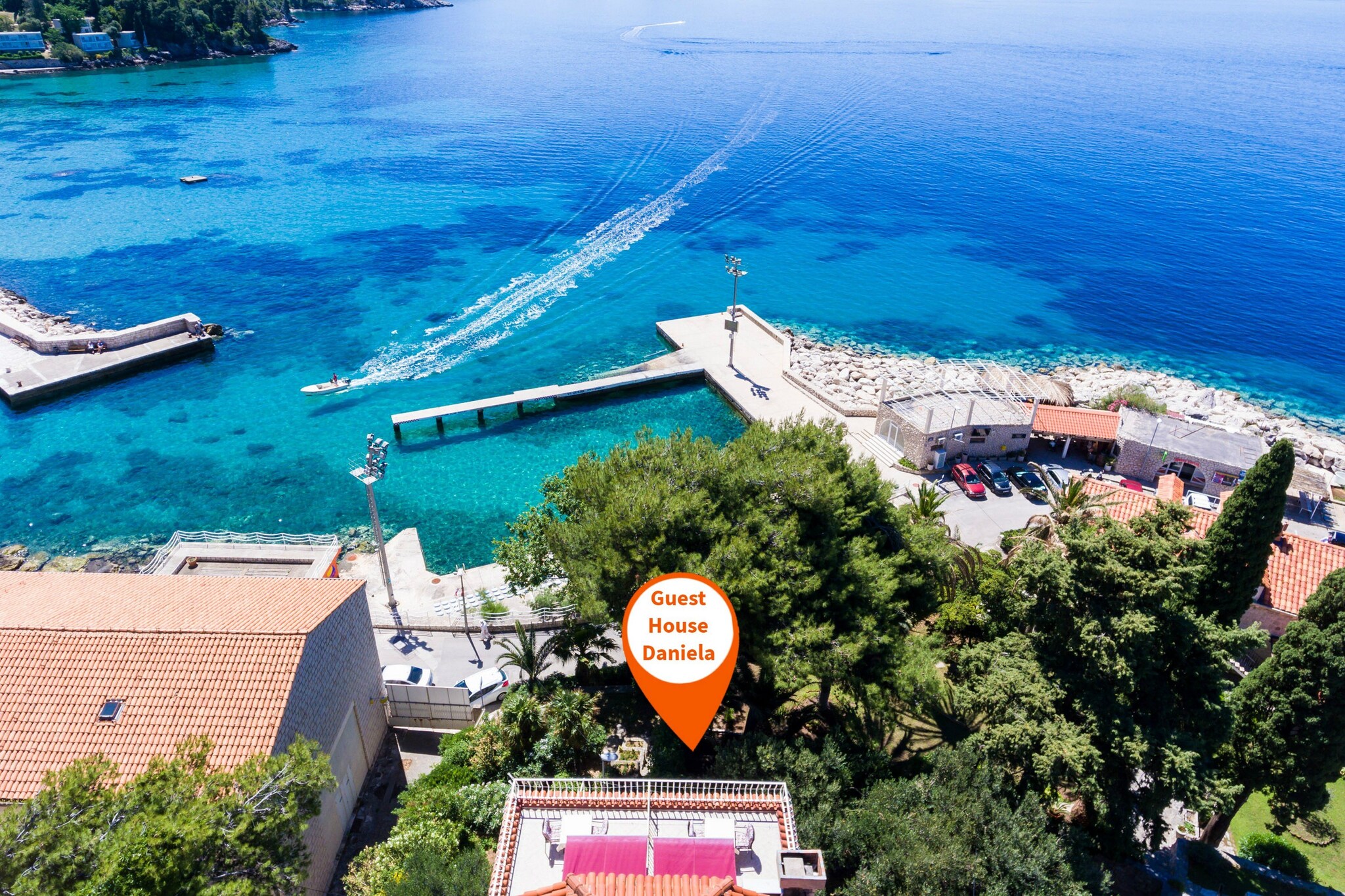 Guest House Daniela - Double Room with Terrace and Sea View - SOBA 8