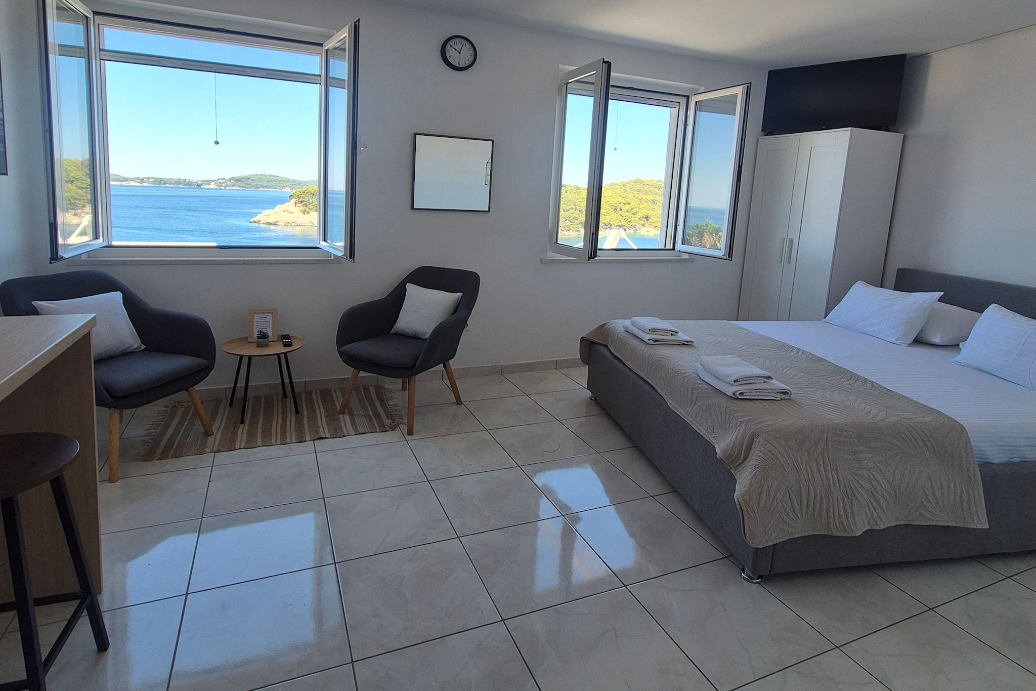 Apartments Matea - Studio with Sea View (2 Adults) - (Štikovica) - Chambre