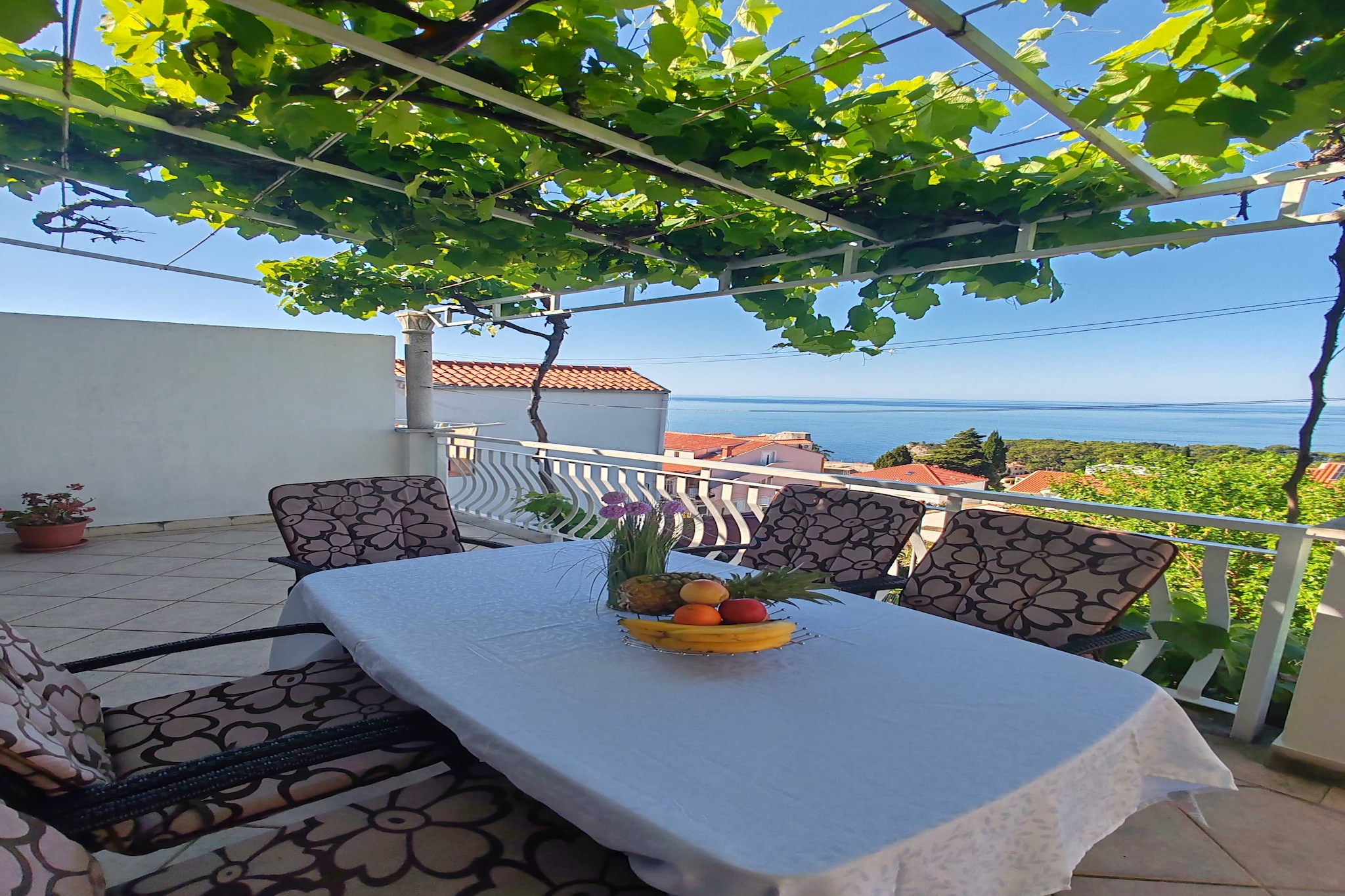 Apartment Angelina - Three Bedroom Apartment with Balcony and Sea View-Terrasbalkon