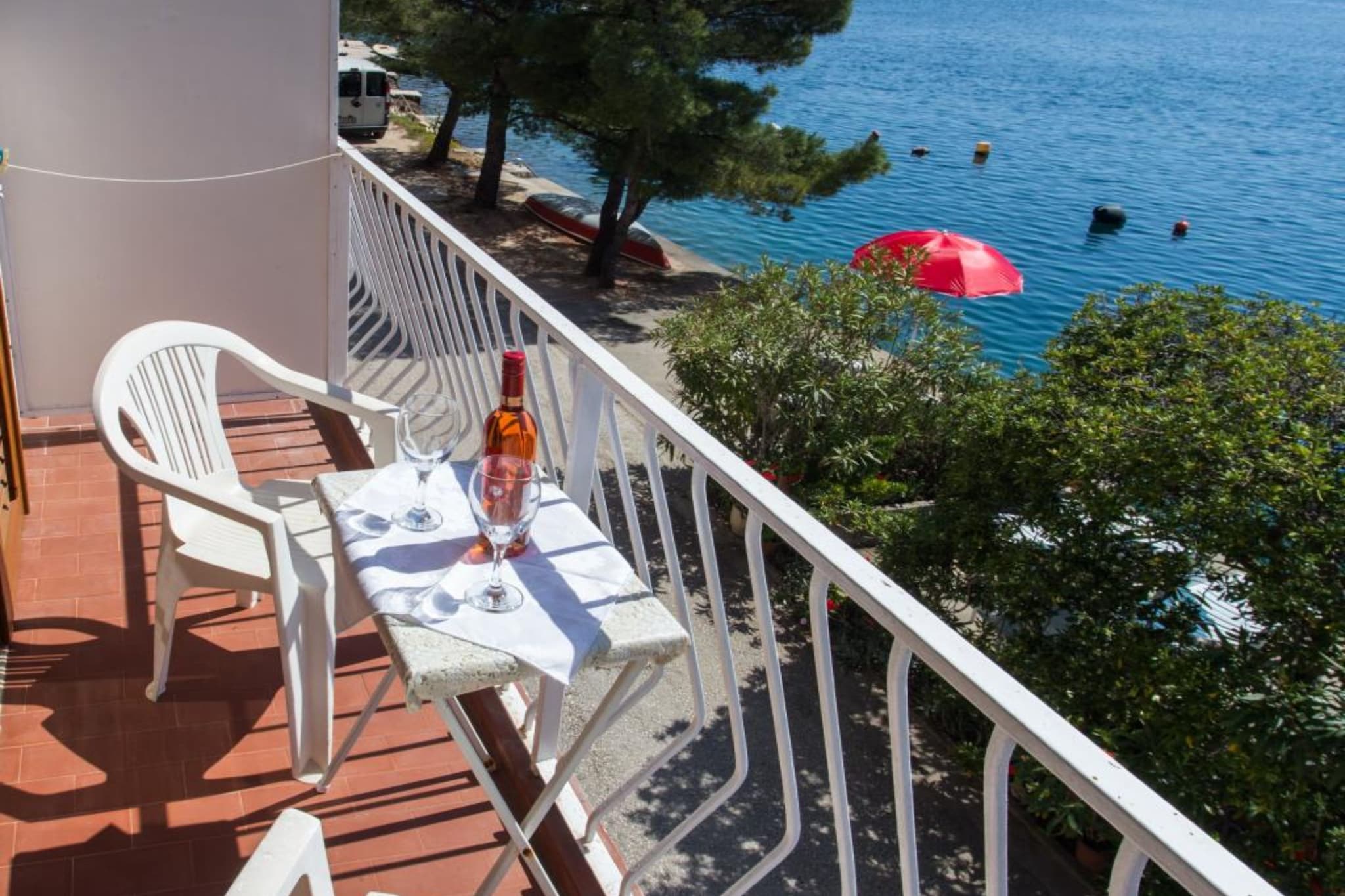 Villa Malfi - Standard Double Room with Sea View (S3)-Terrasbalkon