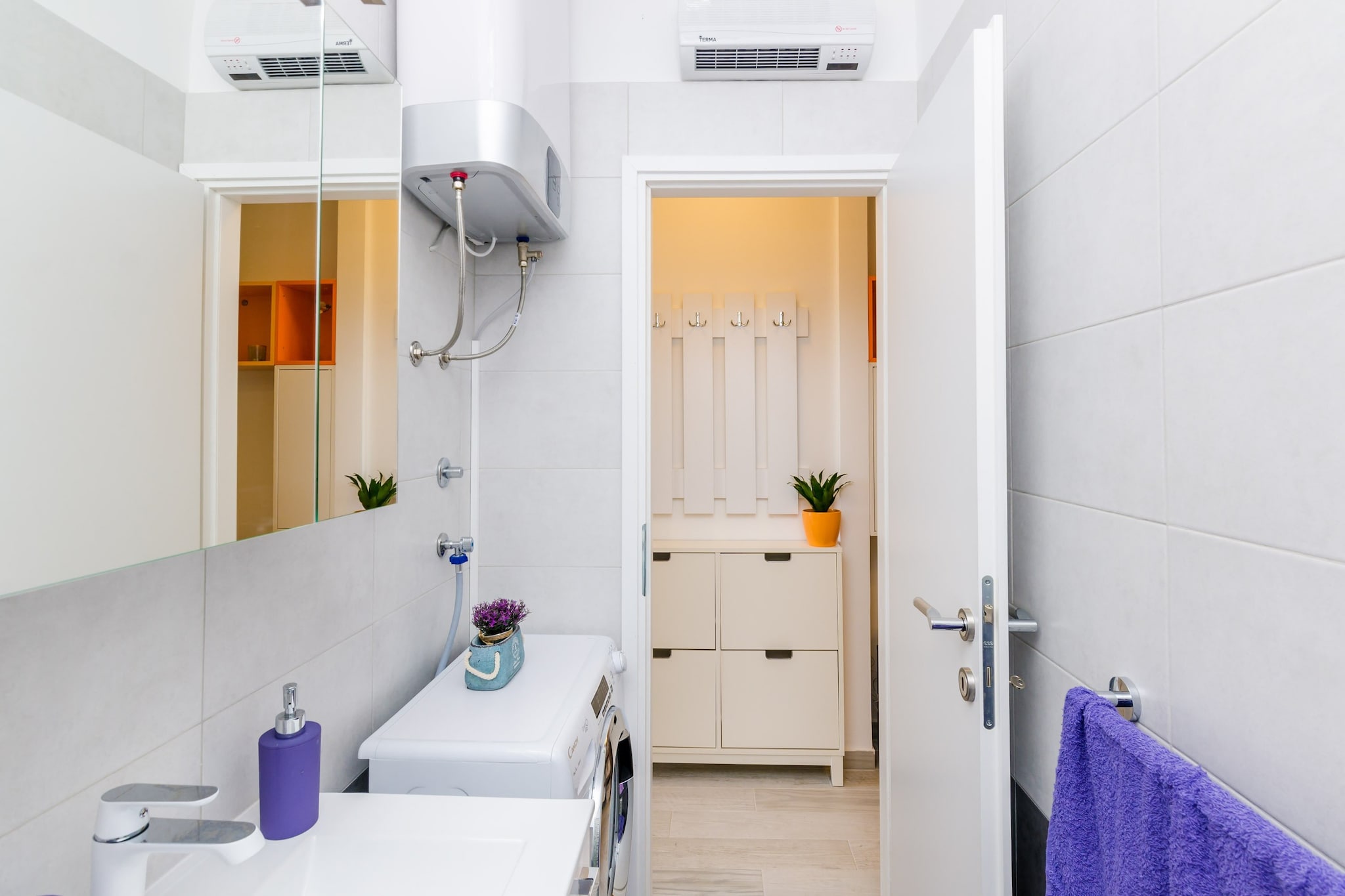 Apartment Petrana - Studio Apartment with Terrace-Badkamer