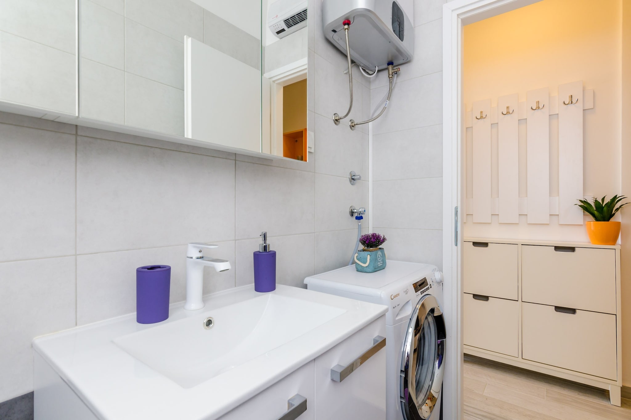 Apartment Petrana - Studio Apartment with Terrace-Badkamer