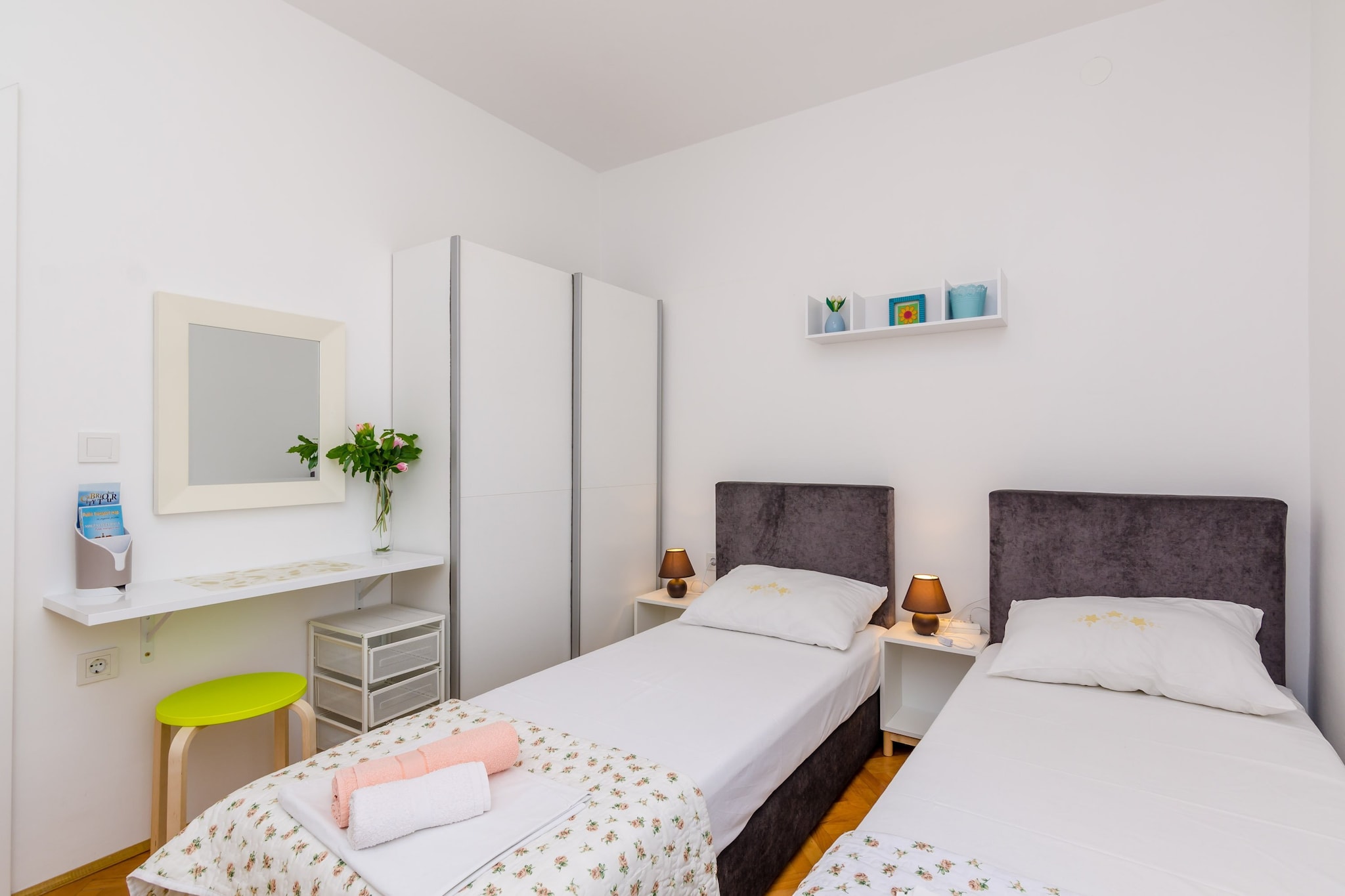 Apartment Petrana - Studio Apartment with Terrace-Slaapkamer