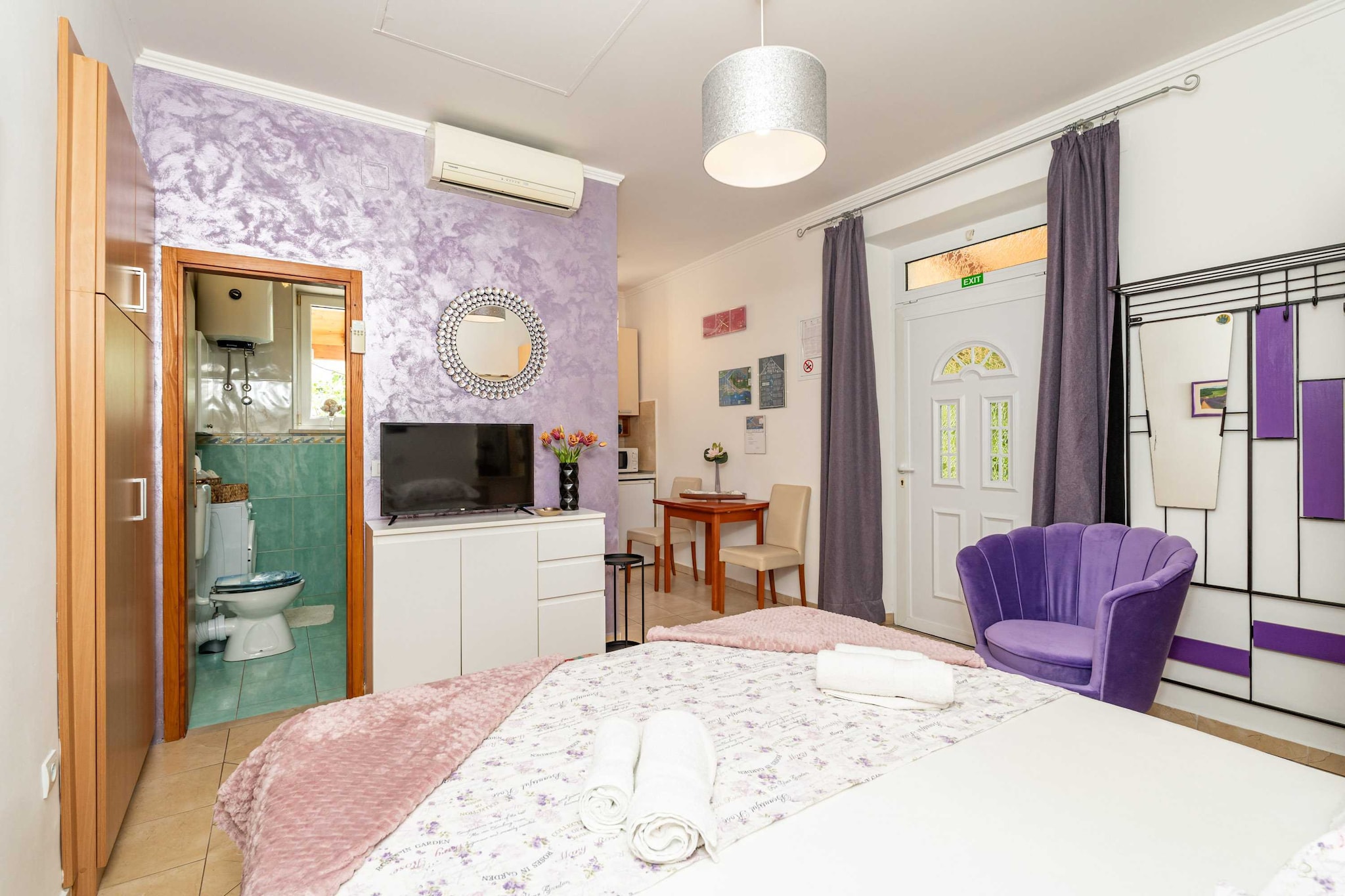 Apartments and Room Frane - Studio with Terrace-Slaapkamer