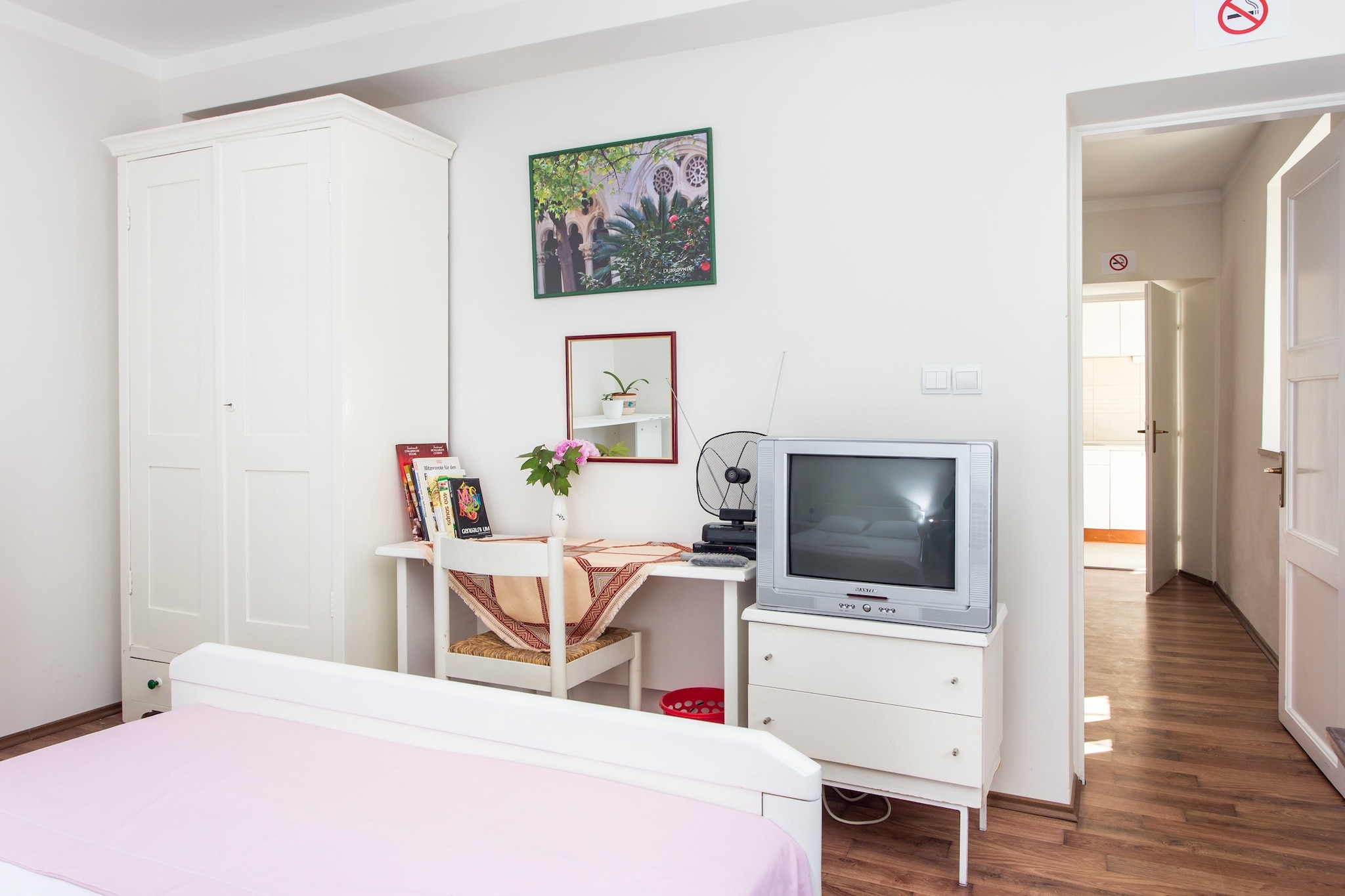 Apartments Ljubimir - One-Bedroom Apartment with Shared Terrace - Bambo-Slaapkamer
