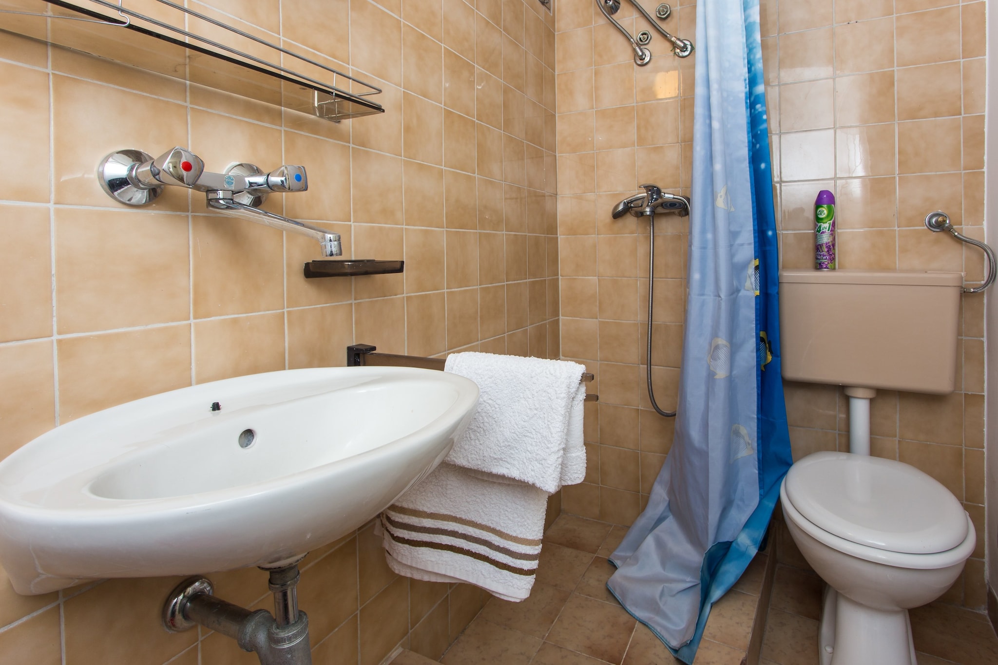 Apartments Ljubimir - Comfort One-Bedroom Apartment with Shared Terrace - Nono-Badkamer
