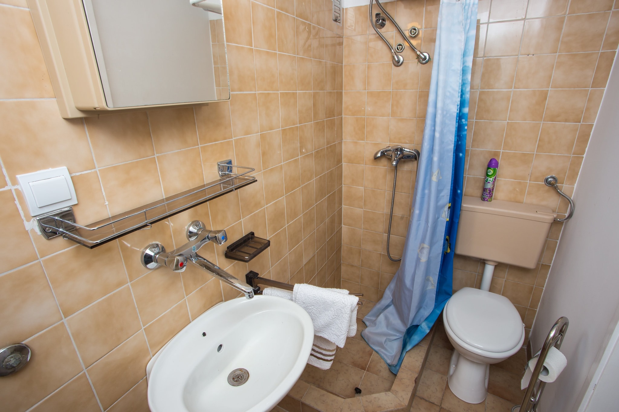 Apartments Ljubimir - Comfort One-Bedroom Apartment with Shared Terrace - Nono-Badkamer