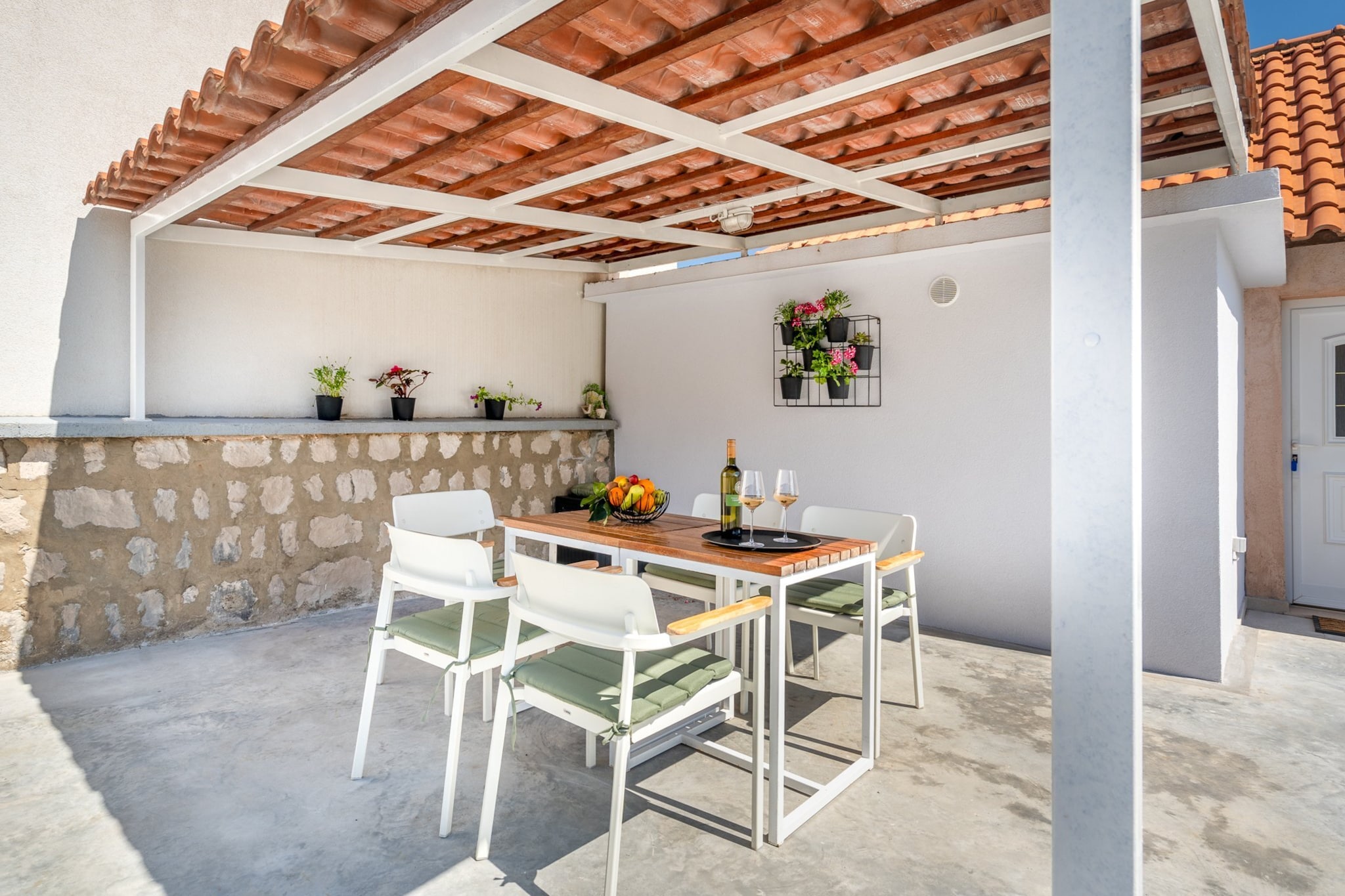 Apartments Lotea - Two-Bedroom Apartment with Terrace and Sea View-Terras