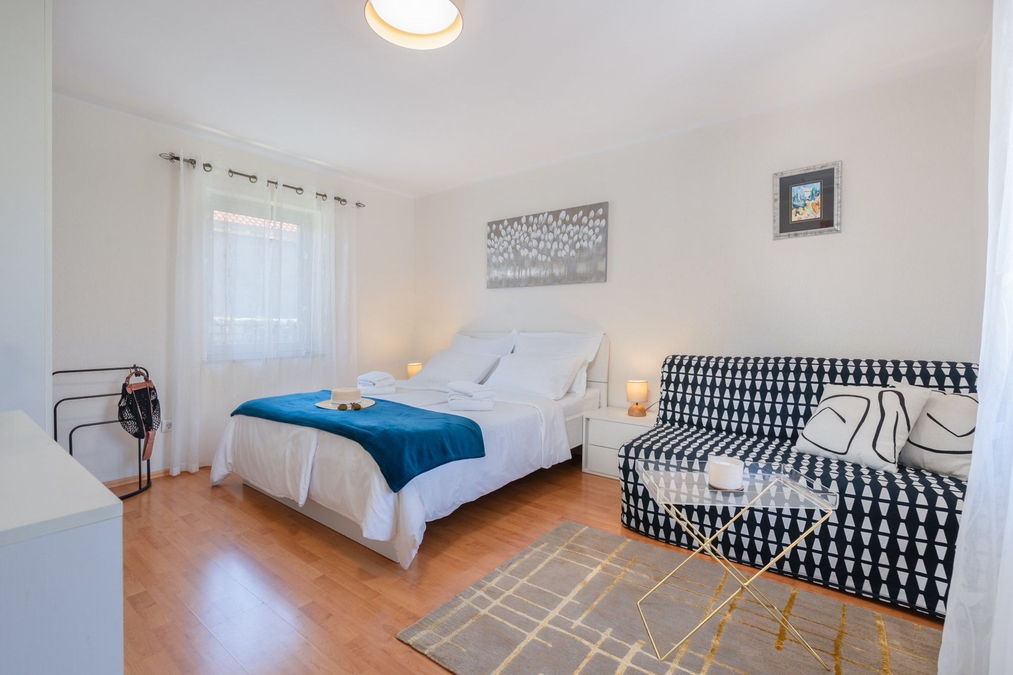 Apartments Lotea - Two-Bedroom Apartment with Terrace and Sea View-Slaapkamer