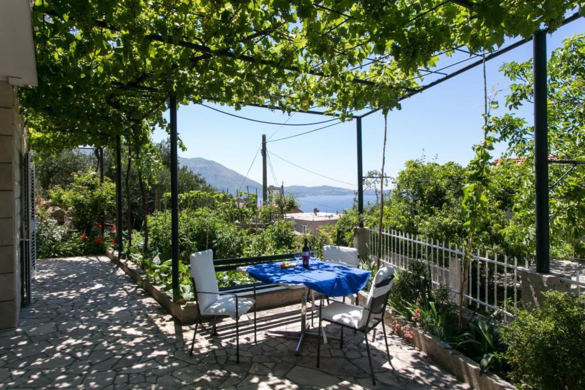 Apartments Olive - Comfort One Bedroom Apartment with Terrace and Sea View - Popolica 50-Terrassenbalkon