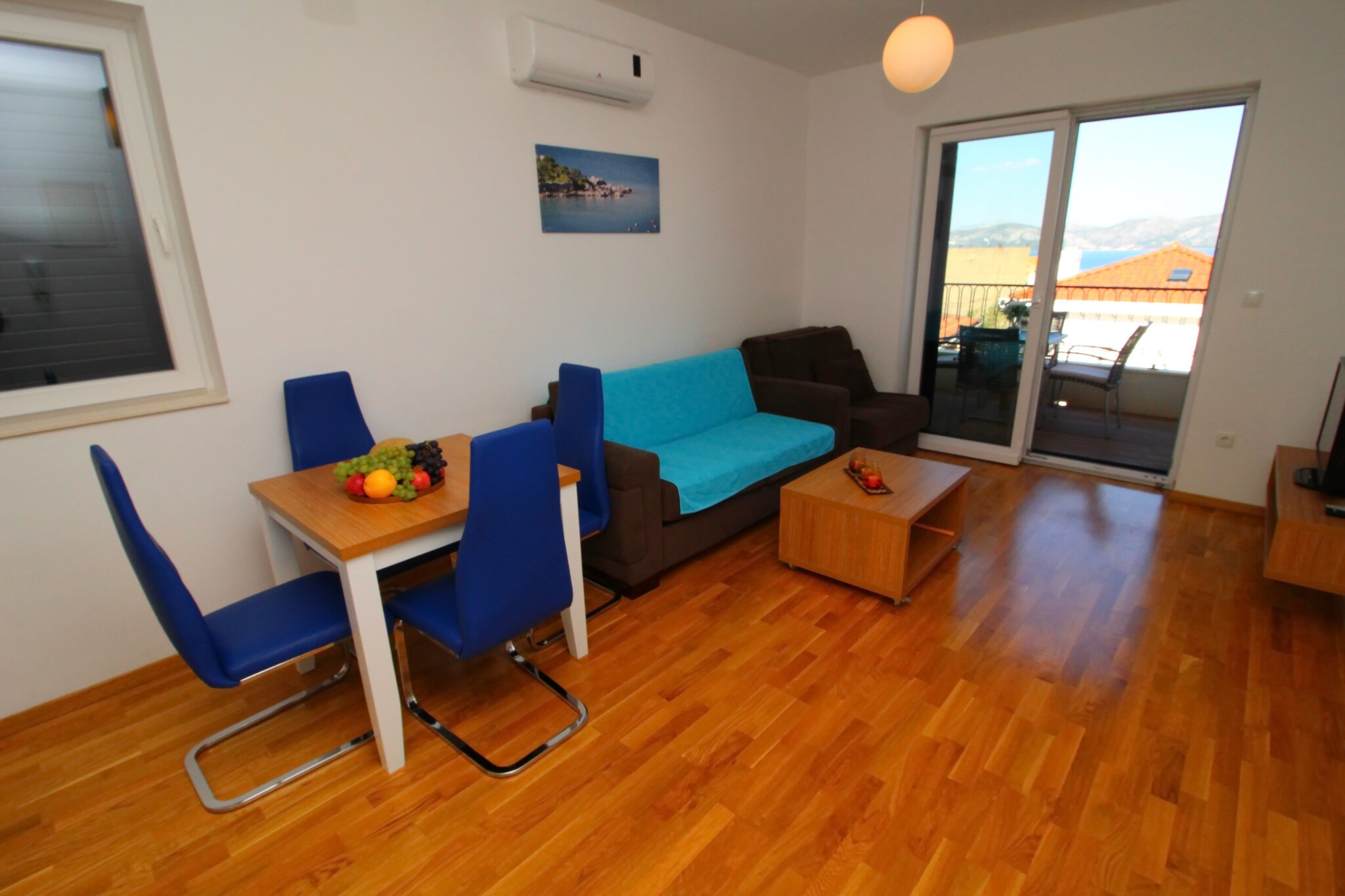 Fancy Apartments Kula in Drače, Dubrovnik-Neretva County, Croatia, offers modern, well-equipped accommodations featuring free Wi-Fi, air conditioning, and a fully equipped kitchen. Guests can enjoy in private balconies or terraces. Located in the charming coastal village of Drače, it provides easy access to local beaches, restaurants, and attractions, making it ideal for couples, families, and groups seeking a comfortable and scenic stay on the Pelješac Peninsula.

Note:

*****Please note that a city tax of €1.50 per person, per night is not included in the price and is payable directly at the accommodation. The tax is reduced by half for children aged 12-18, and there is no tax for children under 12*****

Private parking is available, reservation is not required.
Baggage drop-off is available before check-in.
Baby cot is available on request.

This comfort one bedroom apartment features free WiFi, air-conditioning, well-equipped kitchen with dining area, an SAT/flat-screen TV  living room with sofa and a private bathroom. Private bathroom comes with shower and a hair dryer. It will also provide you with a lovely furnished balcony with a sea view. This one bedroom apartment can comfortably accommodate up to 5 persons.

Thanks to its excellent location, everything you'll need for your vacation is just a short walk away from the property. Grocery stores, cafes, restaurants—everything is within a 500 m radius. The beach is 100 m away from the property.

The nearest airport is Brac Airport, 74 km from Apartments Kula. Dubrovnik Airport is only  97 km from the property.