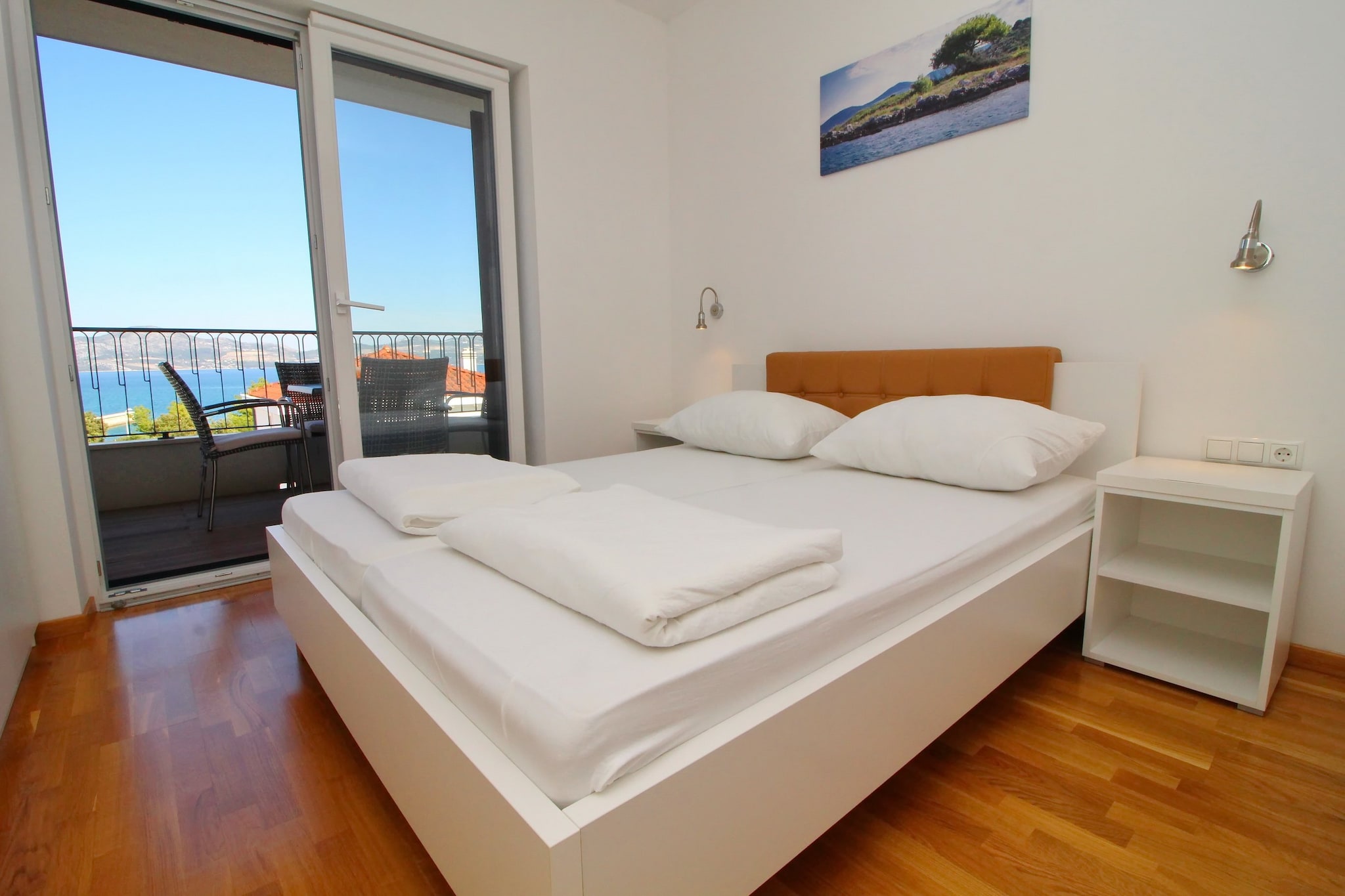 Apartments Kula - Comfort One Bedroom Apartment with Balcony and Sea View-A4