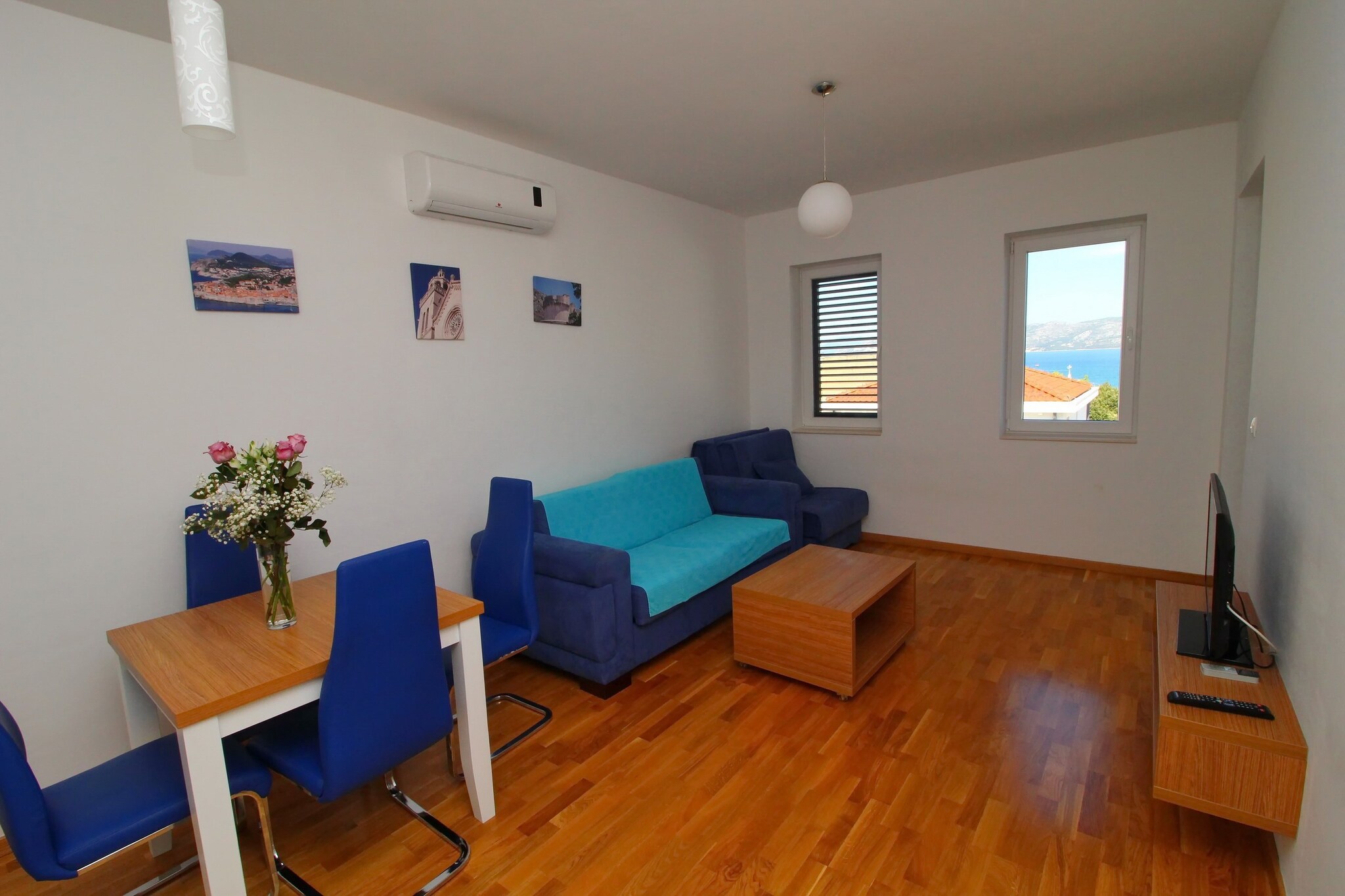 Fancy Apartments Kula in Drače, Dubrovnik-Neretva County, Croatia, offers modern, well-equipped accommodations featuring free Wi-Fi, air conditioning, and a fully equipped kitchen. Guests can enjoy in private balconies or terraces. Located in the charming coastal village of Drače, it provides easy access to local beaches, restaurants, and attractions, making it ideal for couples, families, and groups seeking a comfortable and scenic stay on the Pelješac Peninsula.

Note:

*****Please note that a city tax of €1.50 per person, per night is not included in the price and is payable directly at the accommodation. The tax is reduced by half for children aged 12-18, and there is no tax for children under 12*****

Private parking is available, reservation is not required.
Baggage drop-off is available before check-in.
Baby cot is available on request.

This comfort one bedroom apartment features free WiFi, air-conditioning, well-equipped kitchen with dining area, an SAT/flat-screen TV  living room with sofa and a private bathroom. Private bathroom comes with shower and a hair dryer. It will also provide you with a lovely furnished balcony with a sea view. This one bedroom apartment can comfortably accommodate up to 5 persons.

Thanks to its excellent location, everything you'll need for your vacation is just a short walk away from the property. Grocery stores, cafes, restaurants—everything is within a 500 m radius. The beach is 100 m away from the property.

The nearest airport is Brac Airport, 74 km from Apartments Kula. Dubrovnik Airport is only  97 km from the property.