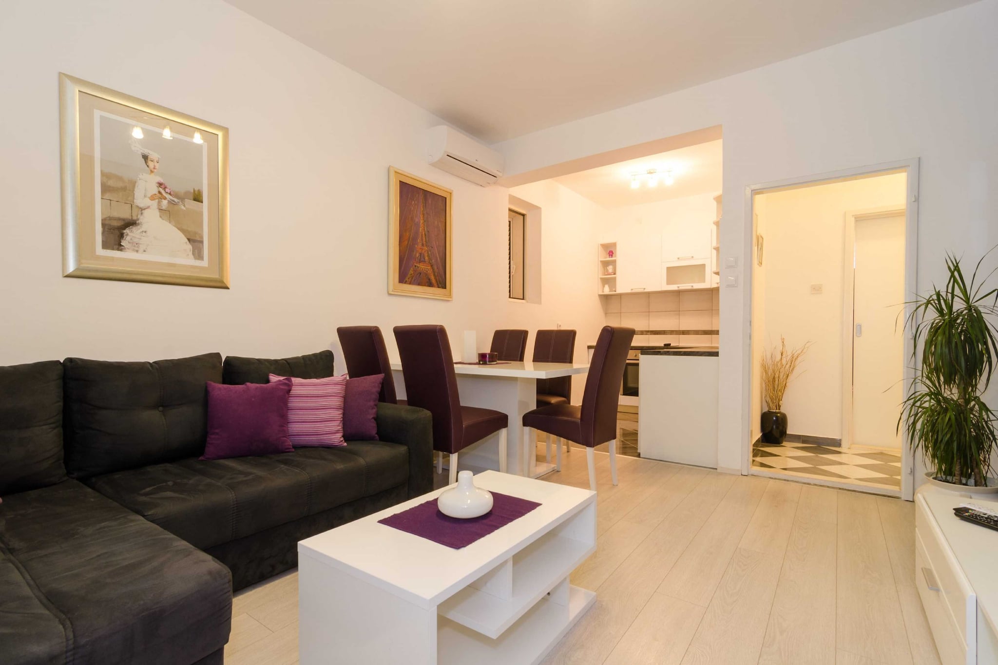 Apartments Isabora feature self-catering accommodation located just 270 m from the Old Town. All units are equipped with WiFi, air conditioning, and cable TV. Guests will have access to a shared roofed terrace that offers a beautiful sea view and historic Old Town view. Airport shuttle is available upon request, charges do apply.

This Two Bedroom Apartment with Terrace and Sea View features free Wi-Fi, air-conditioning and flat-screen SAT TV, as well as fully equipped kitchen which contains refrigerator, oven, microwave, toaster, stovetop, dishwasher, water kettle, and coffee machine. Bathroom includes a shower cabin, washing machine and a hair dryer. Ironing facilities are at guests disposal. Terrace with an outdoor seating area offers gorgeous views of the Adriatic sea and the Old City.

Apartments Isabora are just 250 meters away  from the Old Town (historic center) and the nearest beach is 400 m away from the property. Open-air green market and other shops, as well as a bakery, banks and ATMs, cafes, bars and restaurants with local and other cuisine can be found inside the Old Town. The grocery shop, bakery and cafes can be found in 200 meters range.  Famous Banje beach is 450 m from the accommodation. The nearest bus station is 300 meters away, with buses passing frequently. We recommend enjoying a cable car ride, station is only 300 meters ( 5 minutes walk) from the apartment.

Dubrovnik Bus Station and Ferry Port, connecting the mainland with various Dalmatian islands are 3,5 km away from the property, while Dubrovnik Airport is 19 km away.