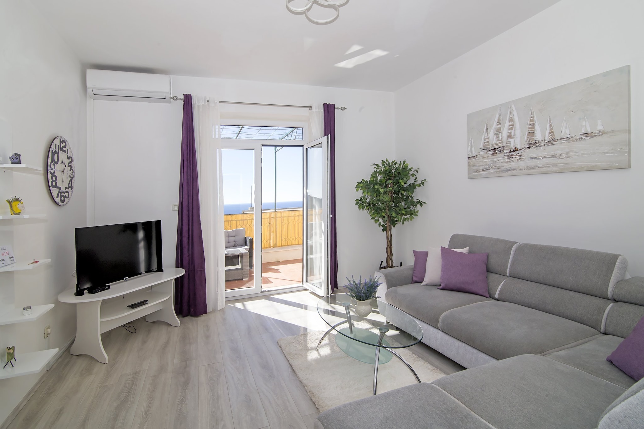 Apartments Isabora - Two-Bedroom Apartment with Terrace and Partial Sea View (Nea)