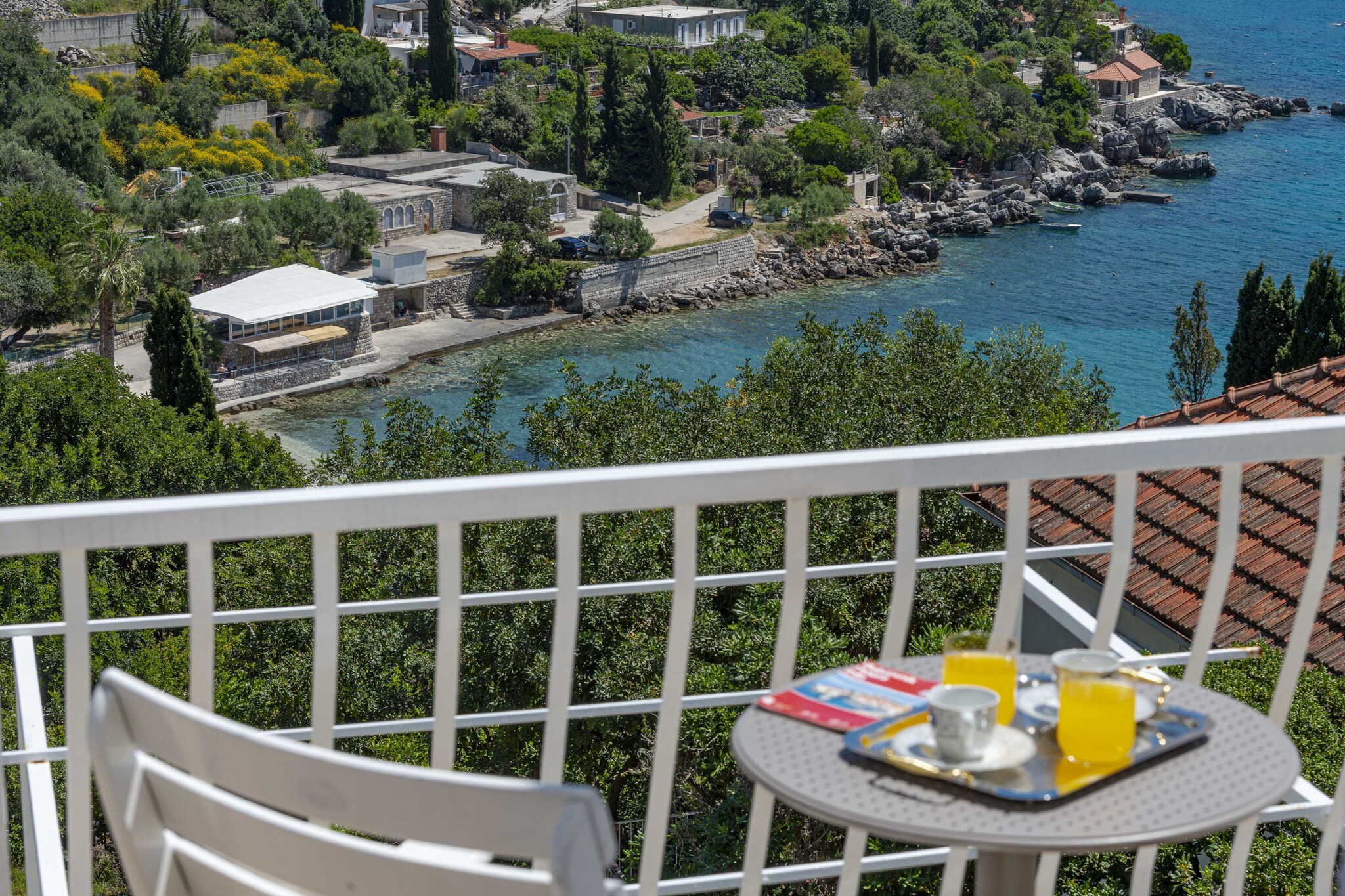 Guest House Rooms Rose - Romantic Double Room with Balcony and Sea View (No.1)-Terrasbalkon