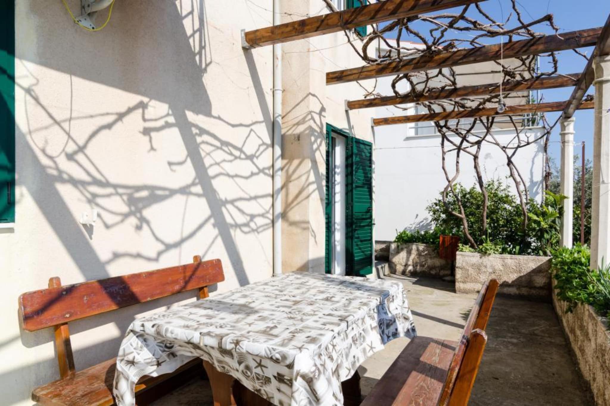 Holiday Home Jasminka - Three Bedroom Holiday Home with Terrace and Sea View-Terrasbalkon
