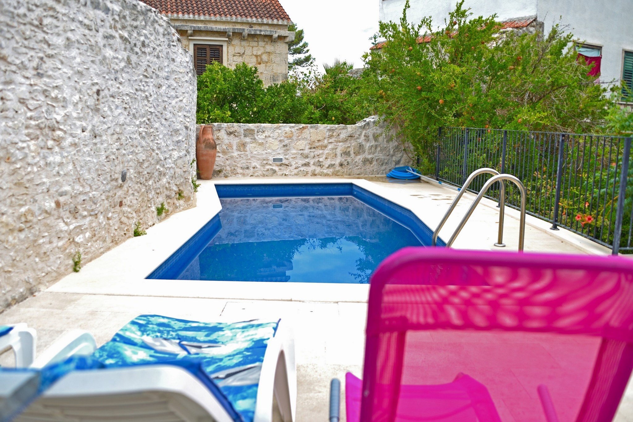 Apartments Villa Nada Sutivan - Two Bedroom Apartment with Terrace (A)-Zwembad