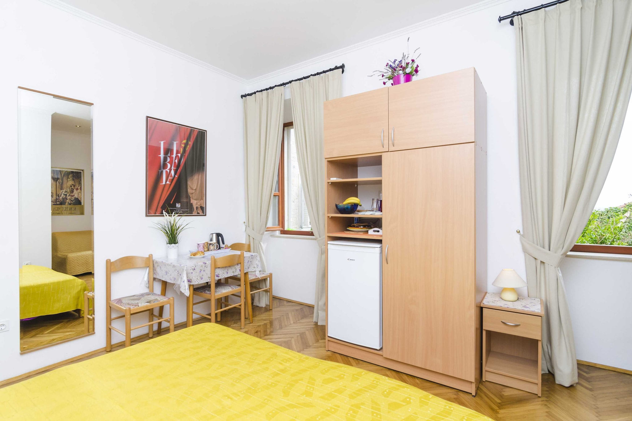Rooms Lovrijenac -Twin or Double Room with Sea View (3)-Slaapkamer