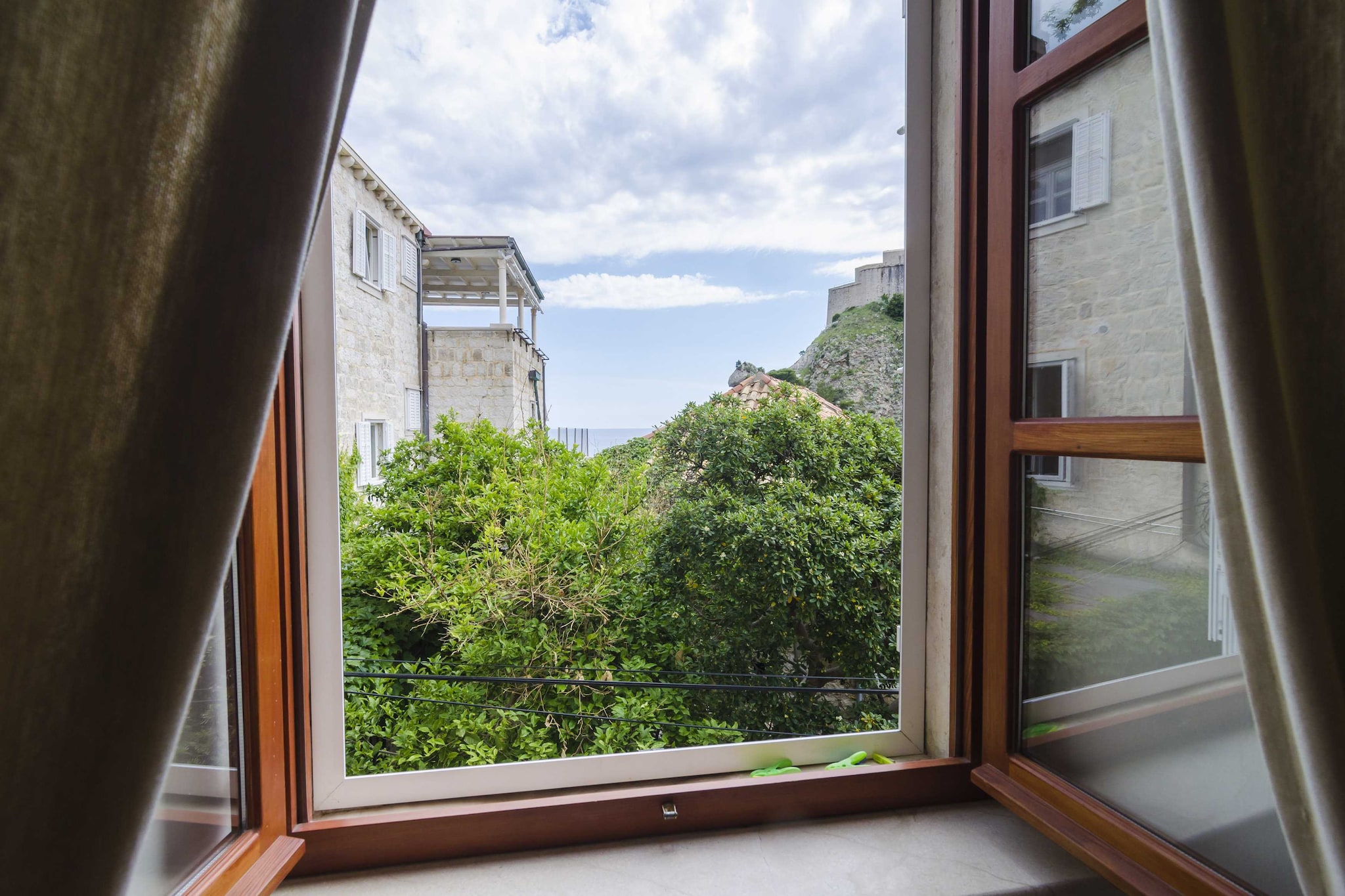 Rooms Lovrijenac -Twin or Double Room with Sea View (3)-Uitzicht