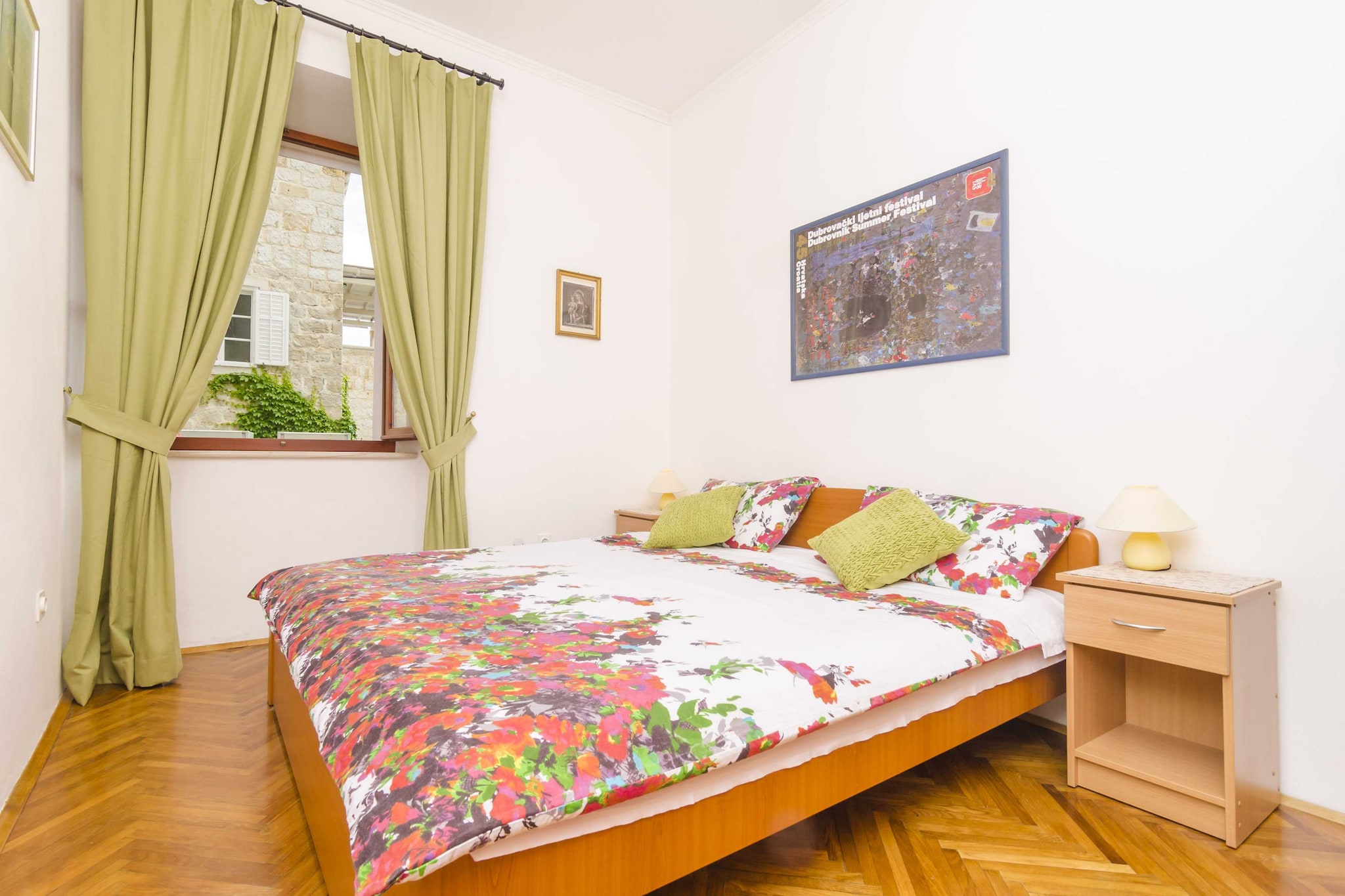 Rooms Lovrijenac - Double Room with Sea View(1)-Slaapkamer