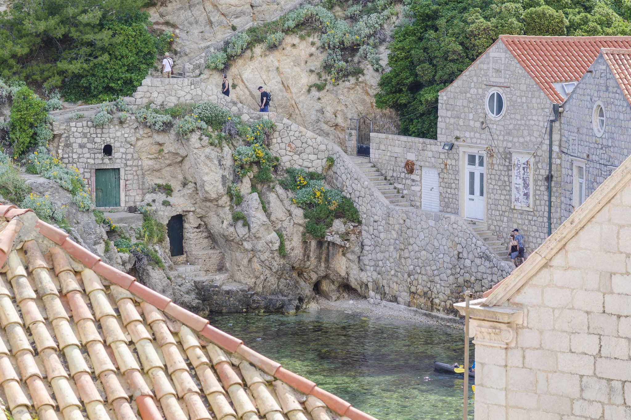 Rooms Lovrijenac - Double Room with Sea View(1)-Uitzicht