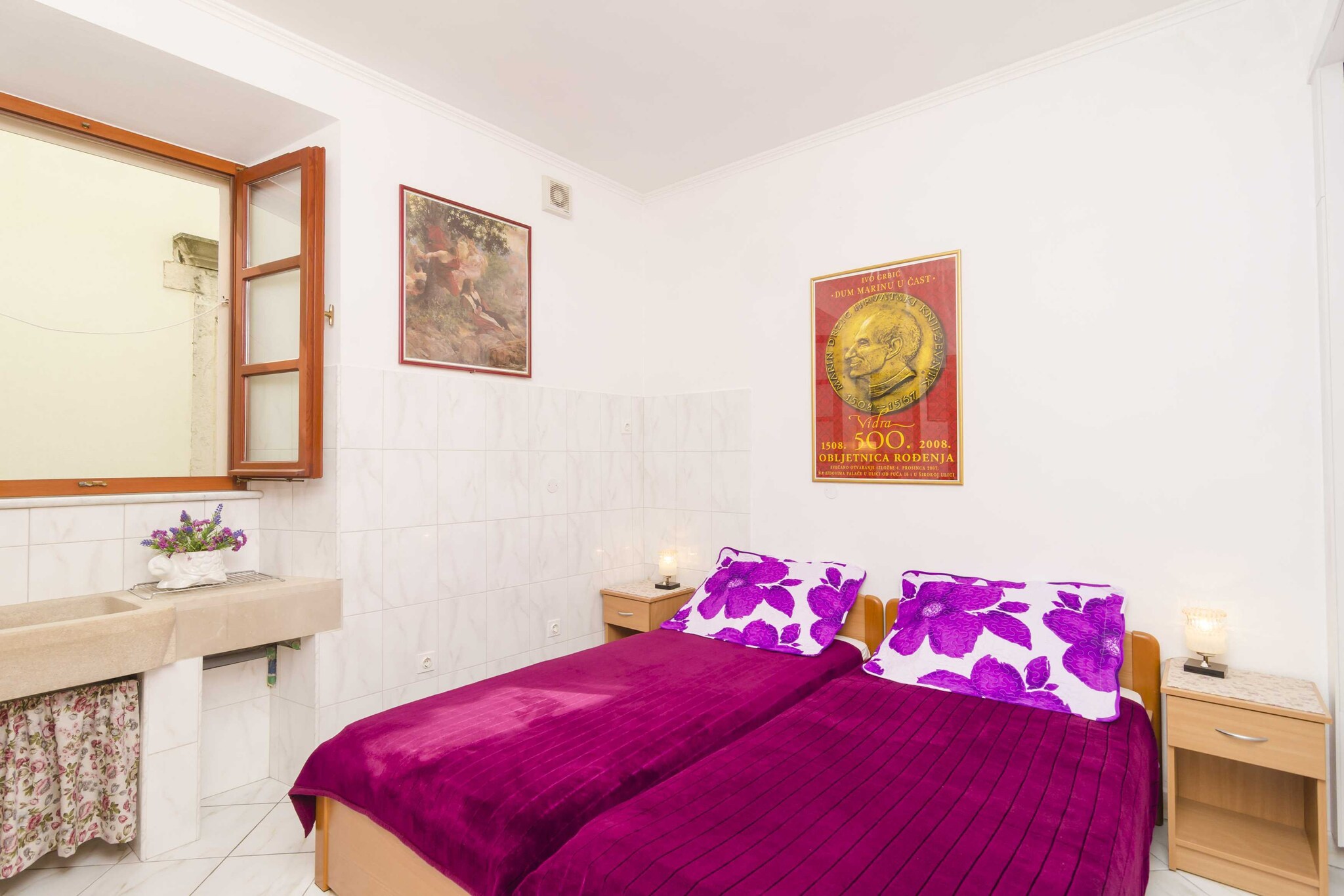Rooms Lovrijenac -Twin or Double Room (2)-Slaapkamer