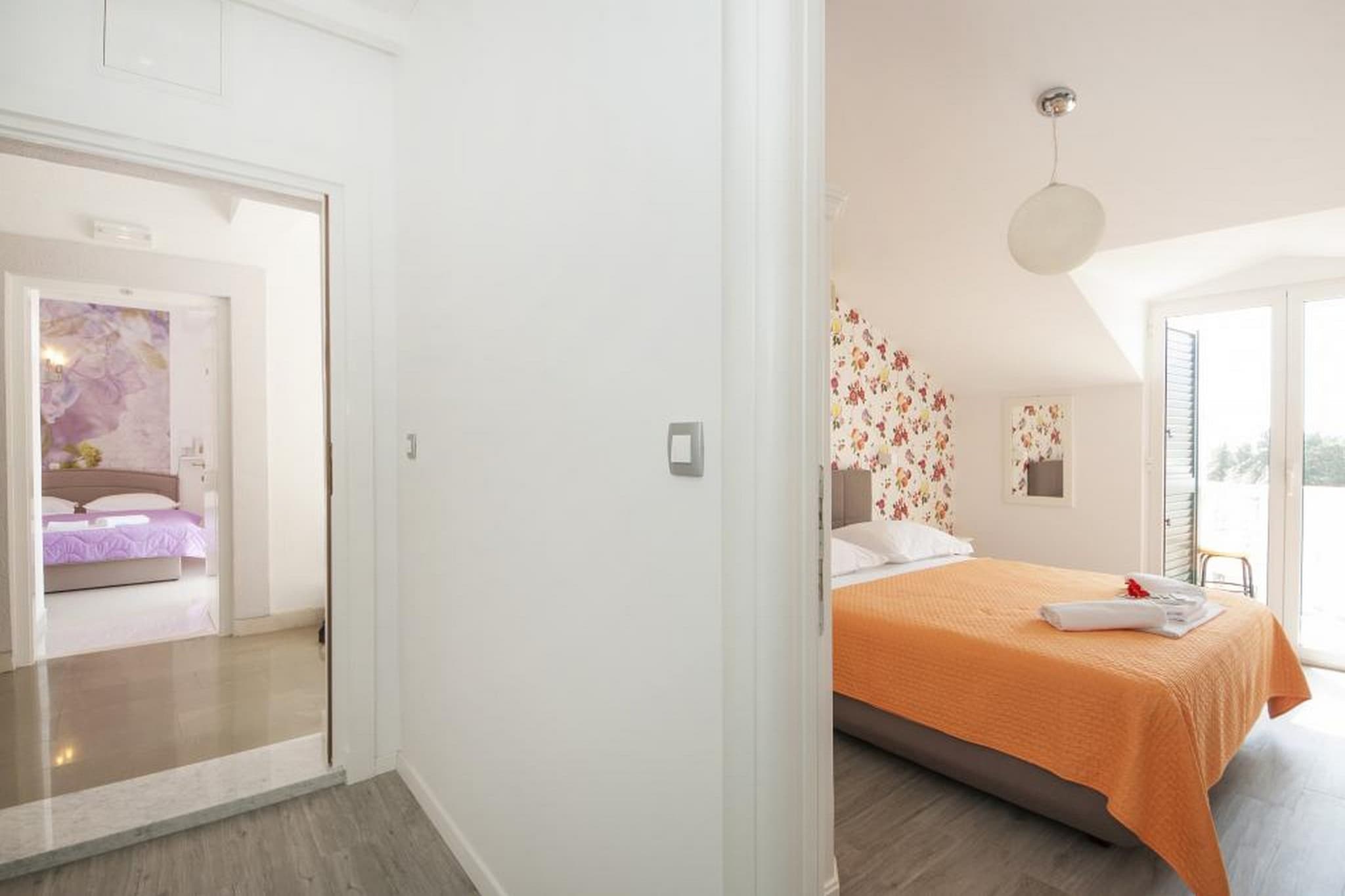 Apartments Villa Angela - Studio Apartment with Balcony and Sea View (Dajana)-Chambre