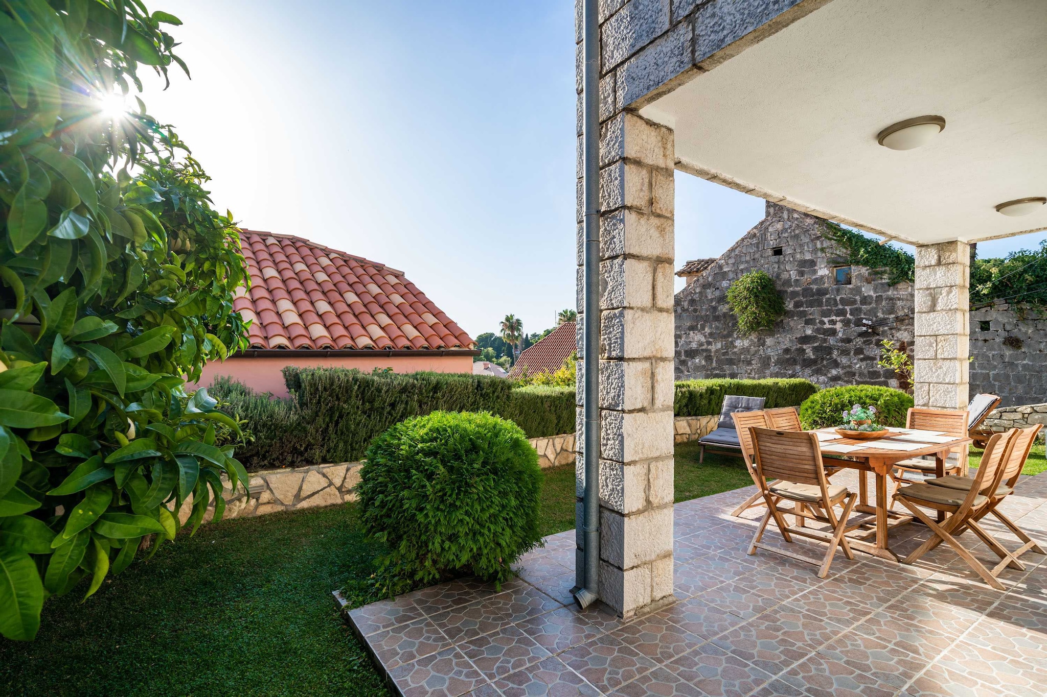 Villa Vista Old Town - Four Bedroom House with Terrace and Sea View-Terrasse