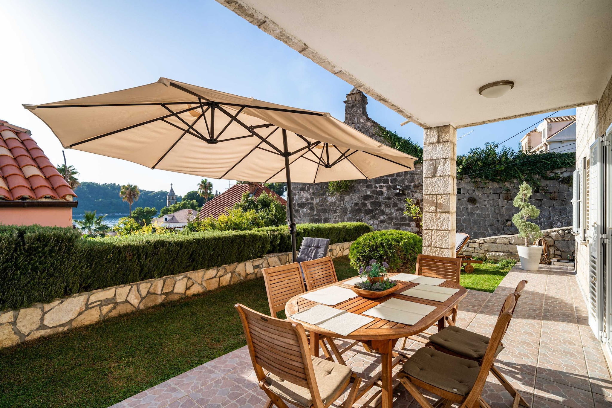 Villa Vista Old Town - Four Bedroom House with Terrace and Sea View-Terrasse