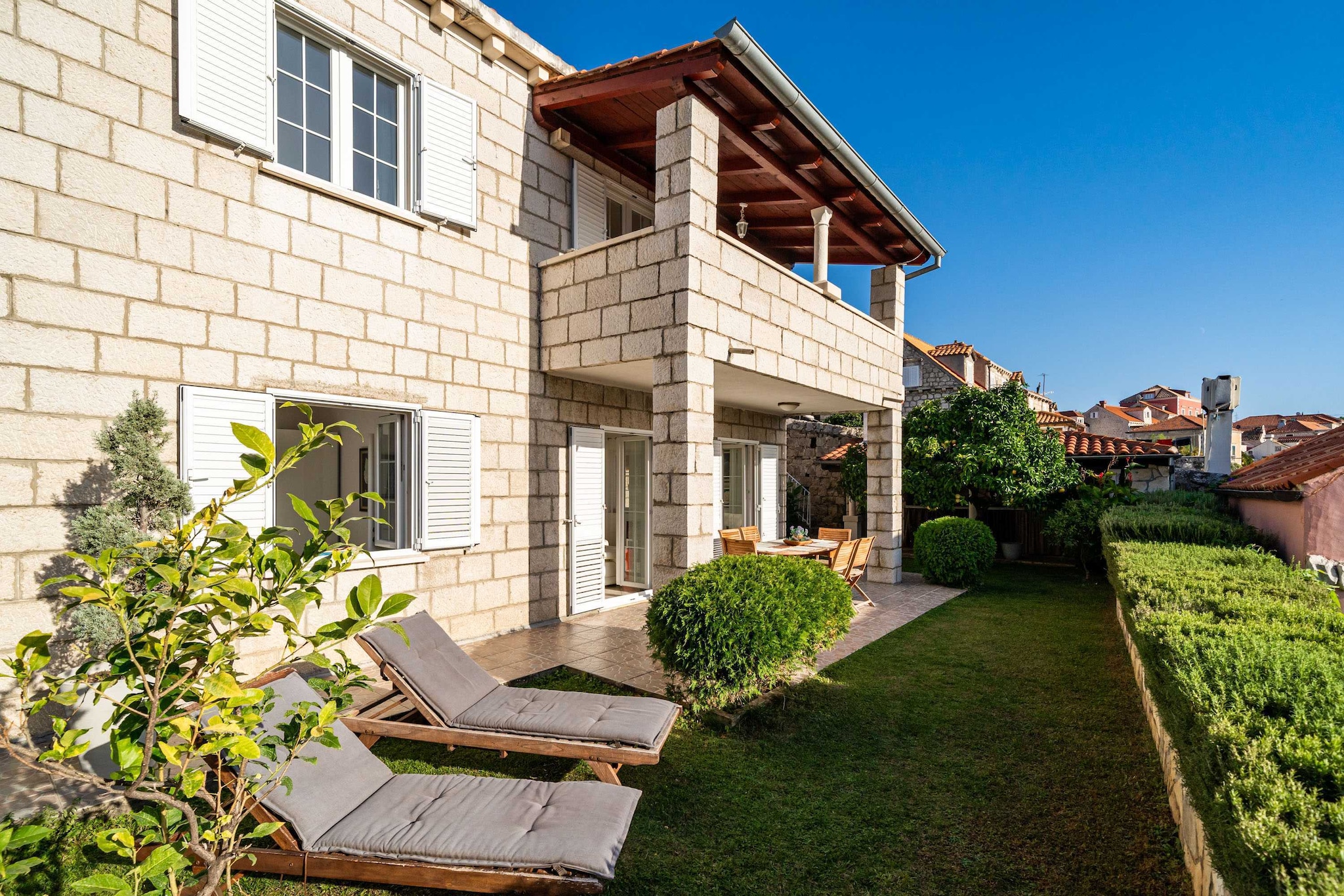 Villa Vista Old Town - Four Bedroom House with Terrace and Sea View-Terrasse