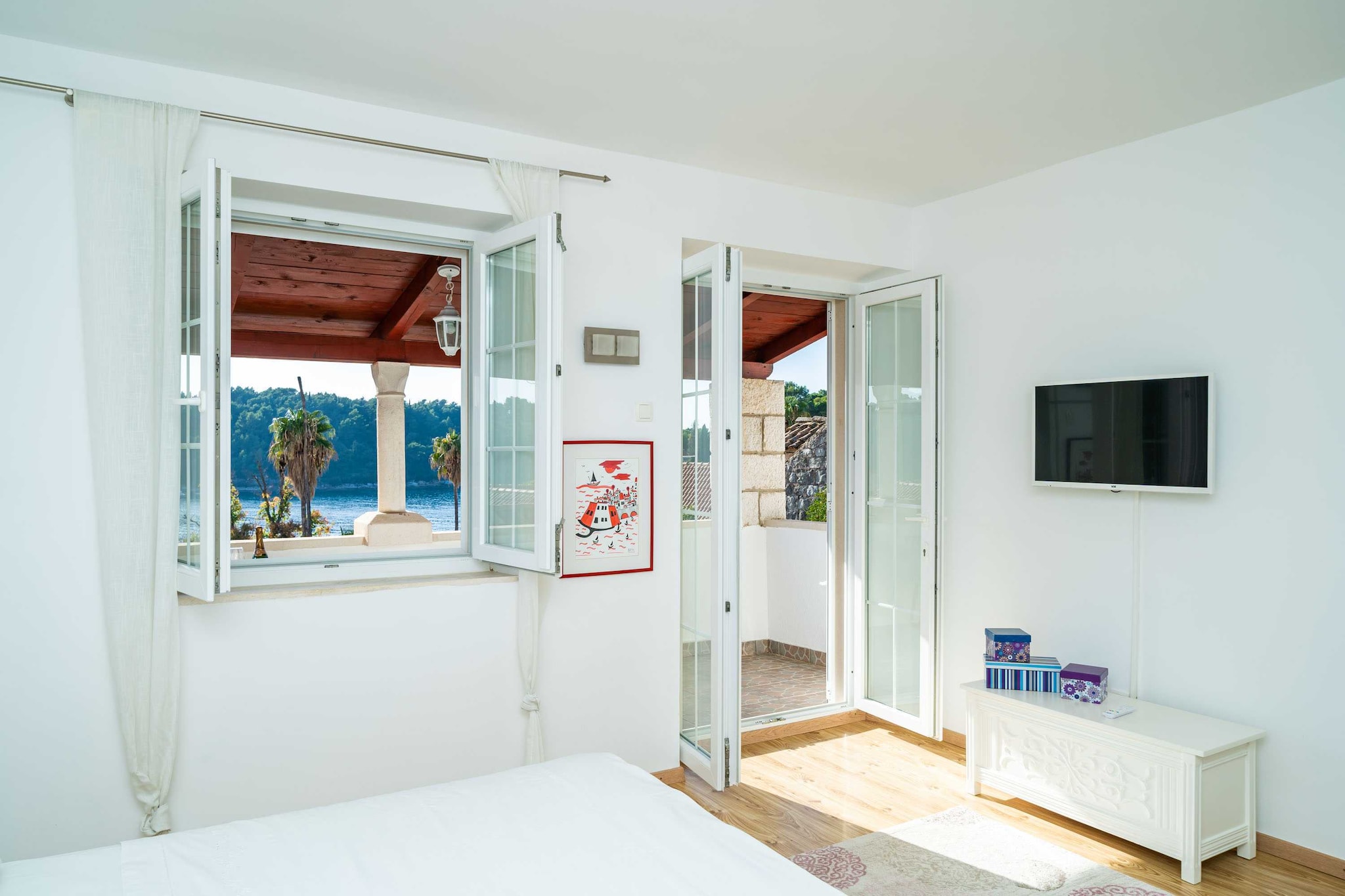 Villa Vista Old Town - Four Bedroom House with Terrace and Sea View-Schlafzimmer