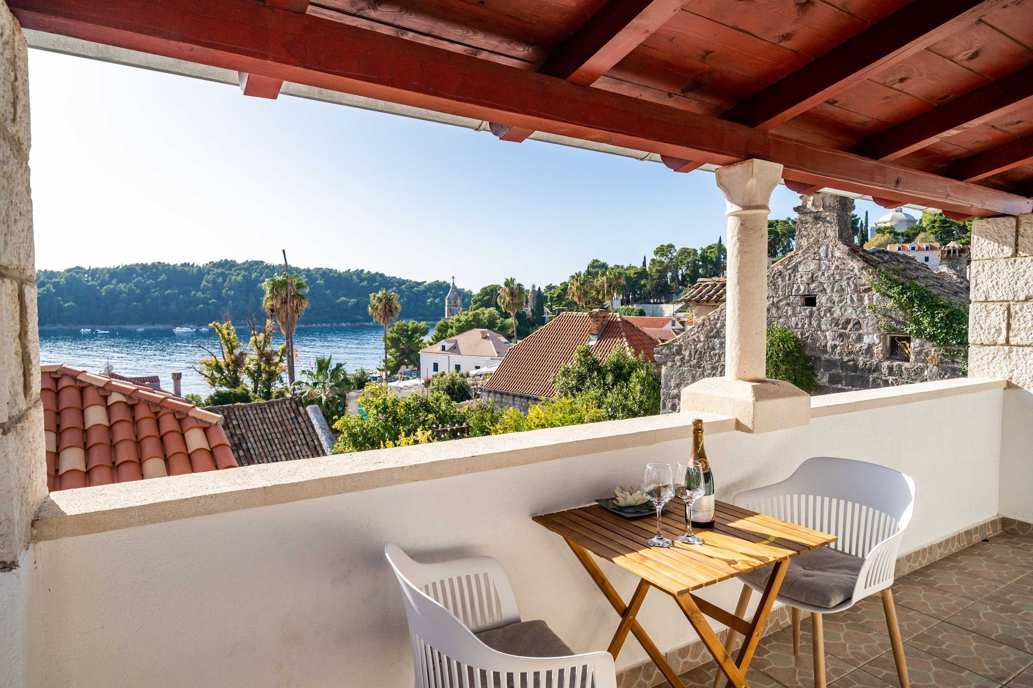 Villa Vista Old Town - Four Bedroom House with Terrace and Sea View-Terrasse/Balkon