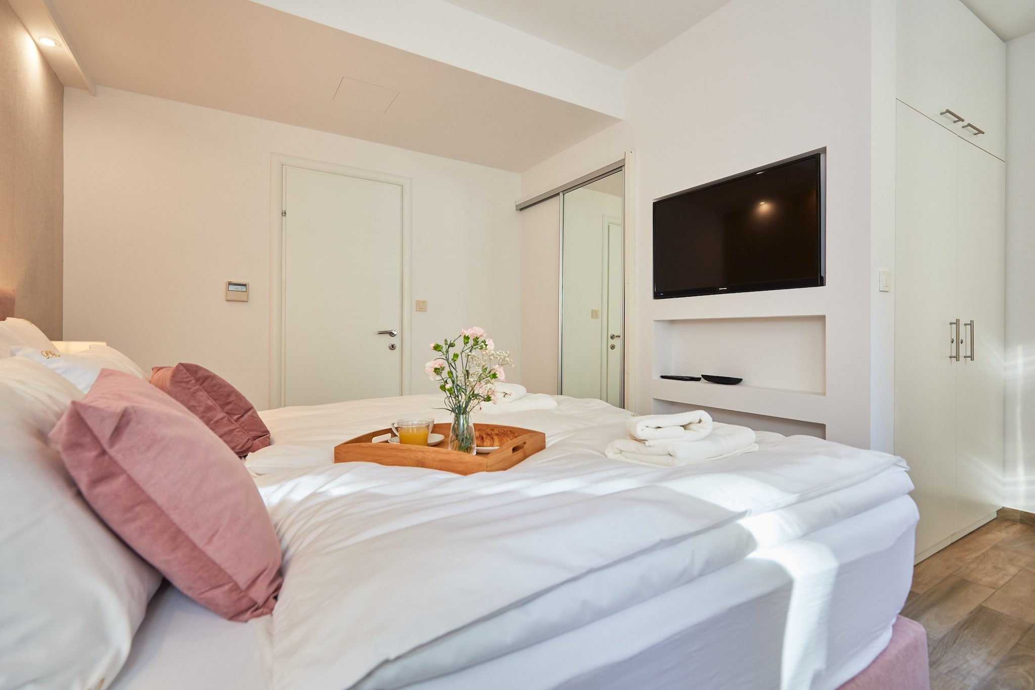 Dubrovnik Deluxe Blue Bayou - Luxury Two Bedroom Apartment with Sea view (Ex. Deluxe Lily)-Slaapkamer