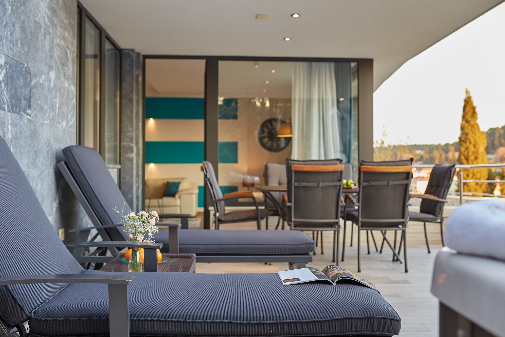 Dubrovnik Deluxe Blue Bayou - Luxury Two Bedroom Apartment with Sea view (Ex. Deluxe Lily)-Terras