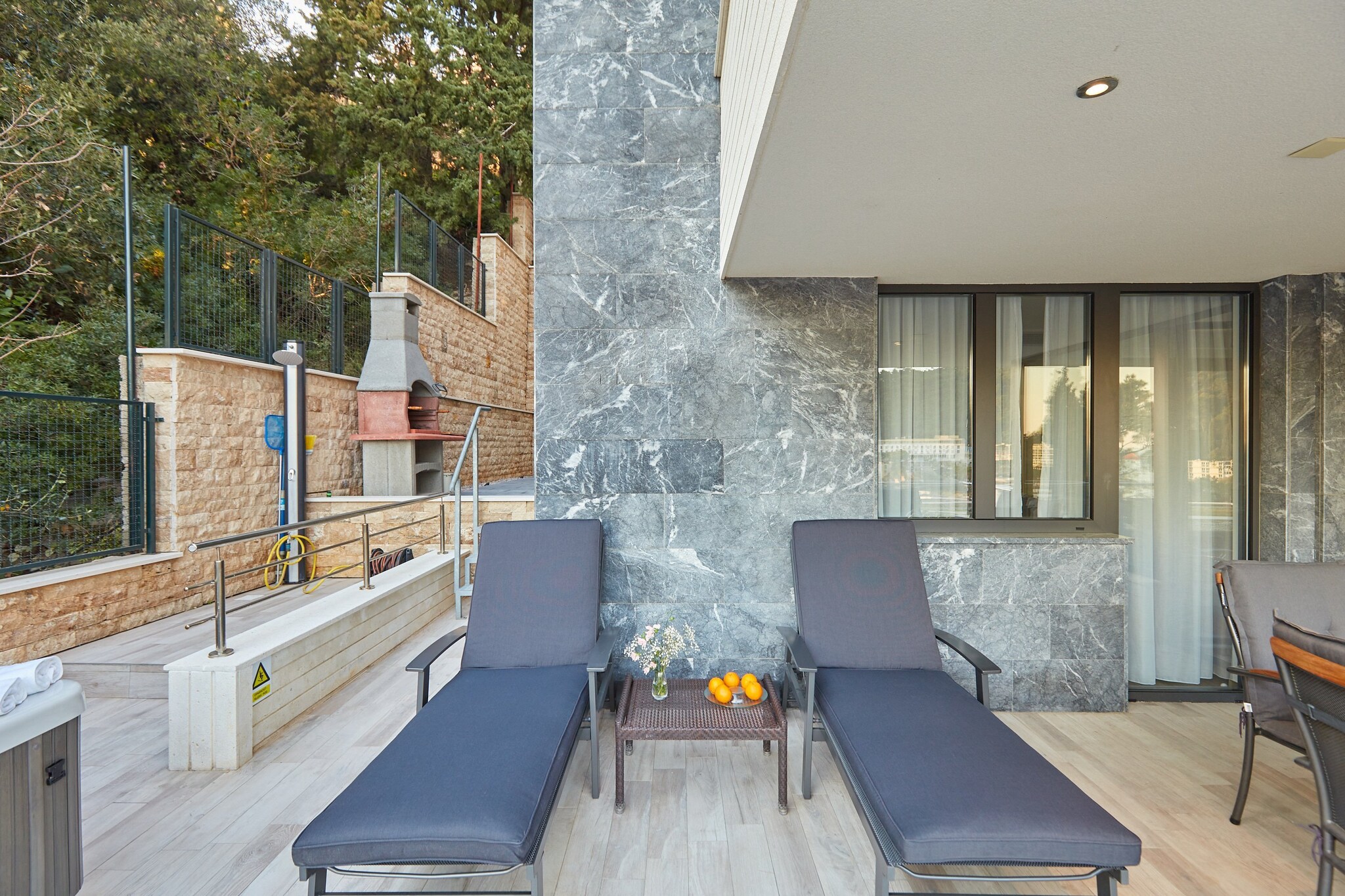Dubrovnik Deluxe Blue Bayou - Luxury Two Bedroom Apartment with Sea view (Ex. Deluxe Lily)-Terras