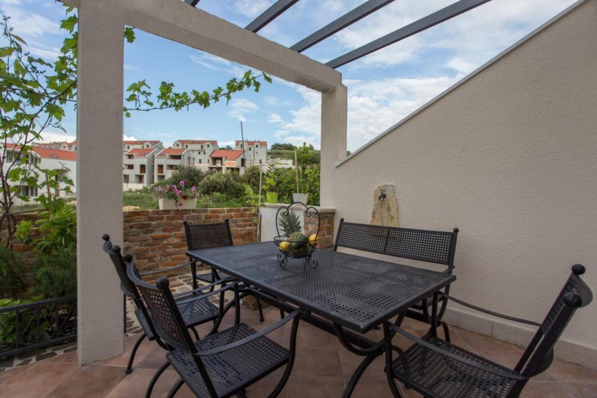Villa Suzy Lux- Duplex Two Bedroom Villa with Swimming Pool and Sea View-Terrasbalkon