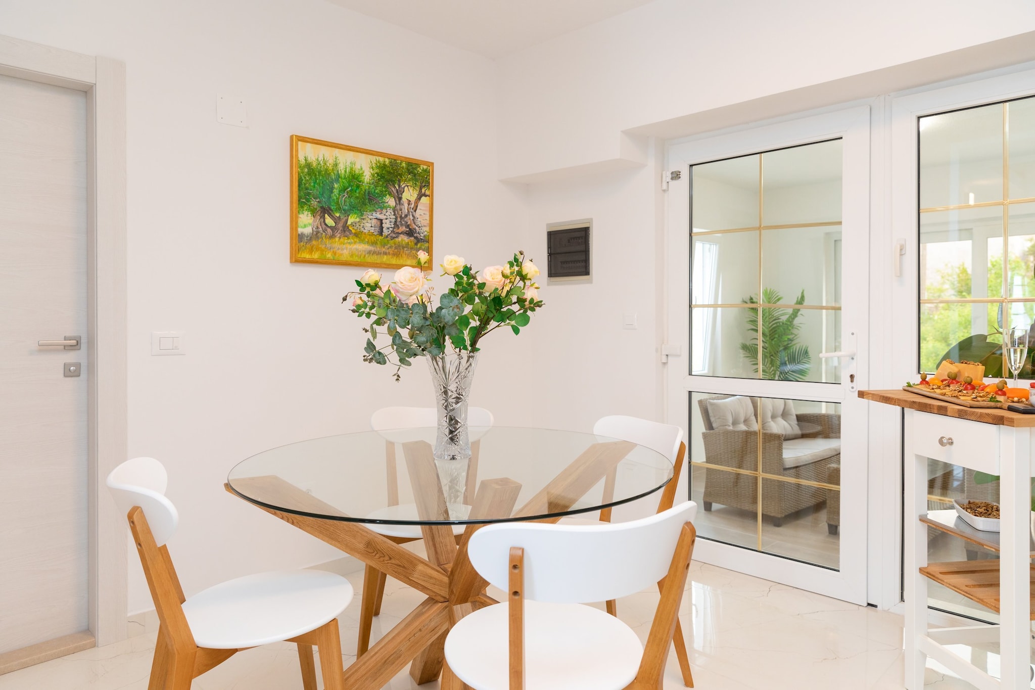 Apartments Tino- Two Bedroom Apartment with Terrace and Sea View(A2)-Dining room