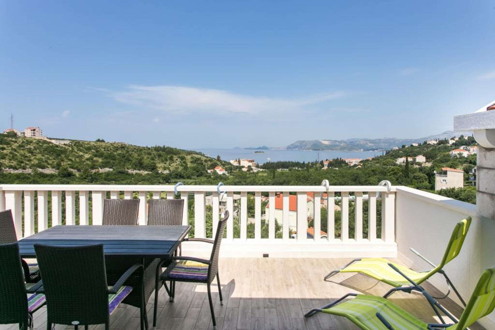 Apartments Villa Dubrovnik - Three Bedroom Apartment - Penthouse with Hot Tub-Terras